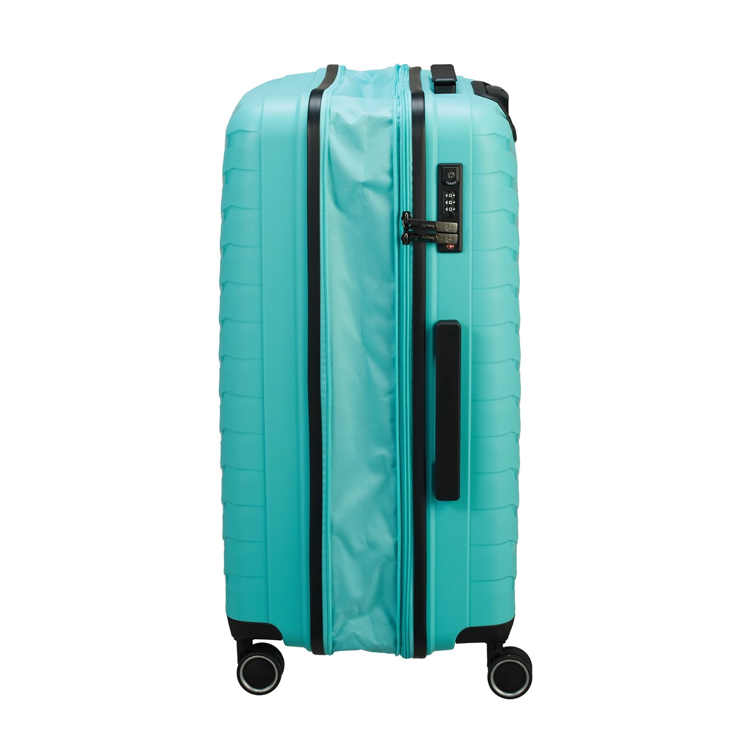 Franky PP15 Trolley M 68 cm Light Turquise - Mittlerer Hartschalenkoffer 52-58 Liter mit Dehnfalte