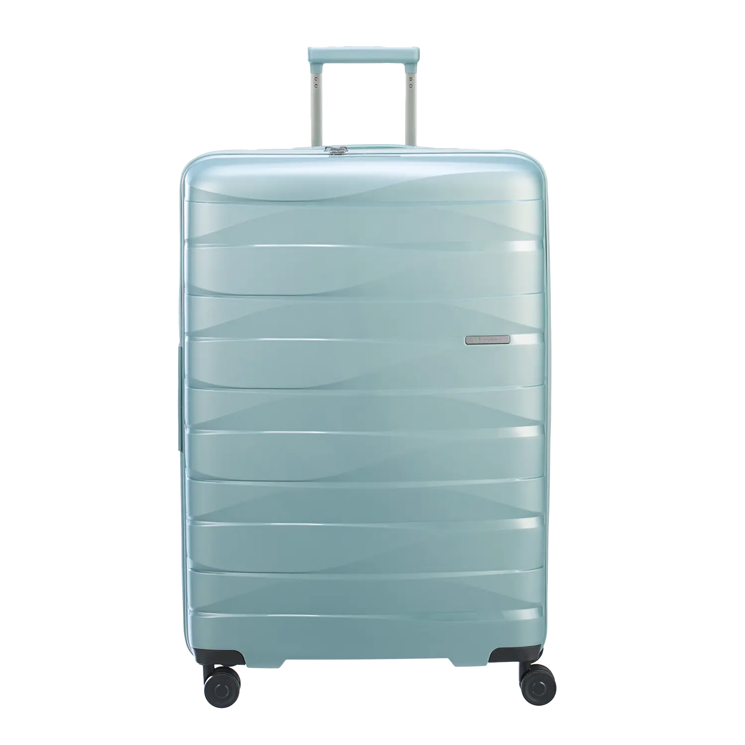 PP21 Hartschalenkoffer L green Frontansicht - Großer Trolley 77x53x30cm mit Teleskopgriff