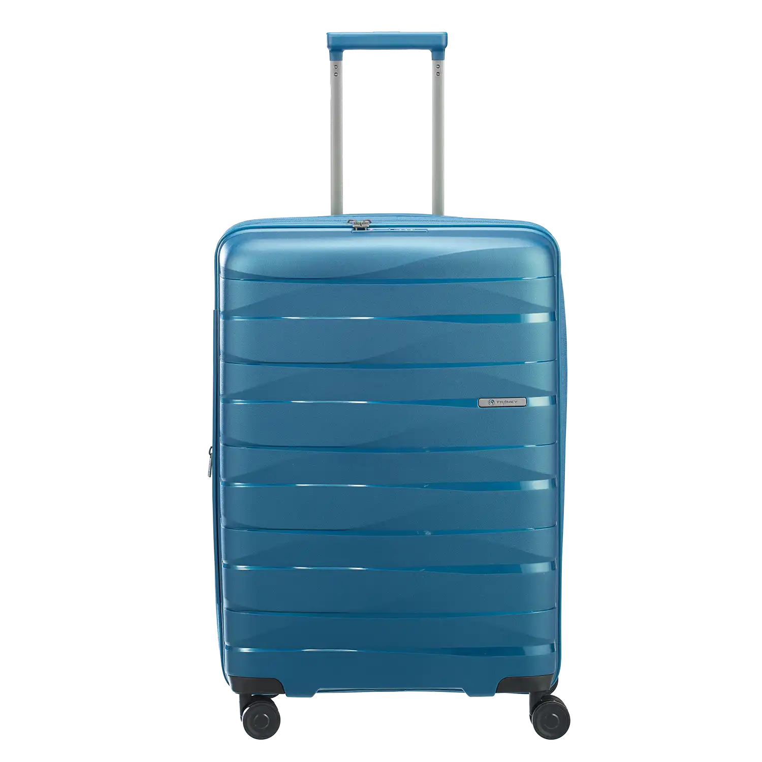 PP21 Trolley M 67cm blau - 4-Rollen Reisekoffer mit robuster Hartschale