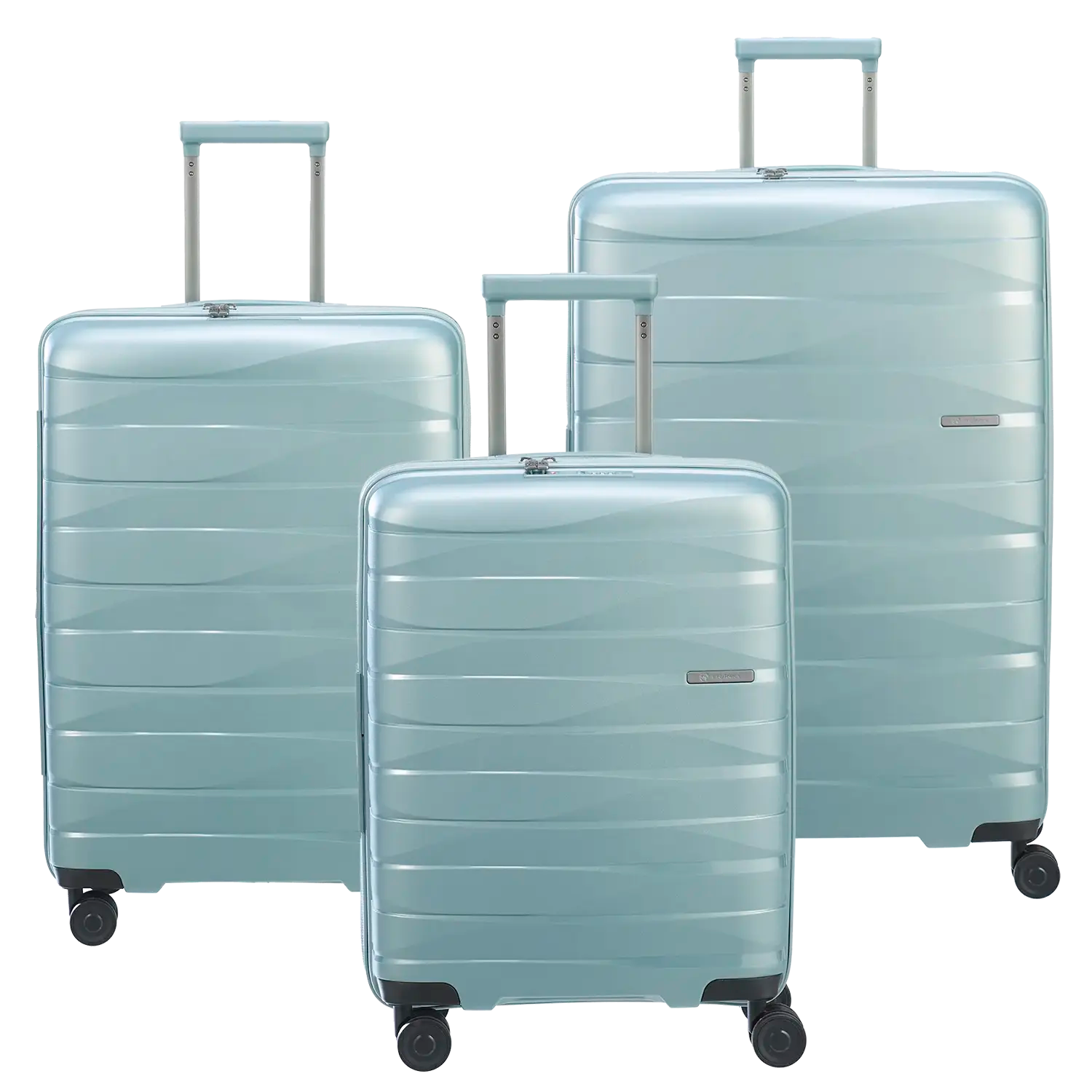 Hellgrünes Trolley-Set S,M,L in Hellgrün von koffer-direkt.de