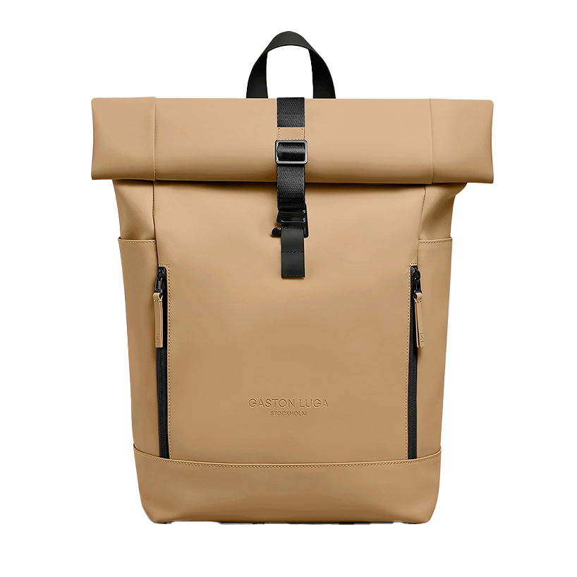Gaston Luga Rullen 13 Zoll Laptop Backpack 46 cm in Latte – minimalistischer Rolltop-Rucksack für Damen und Herren