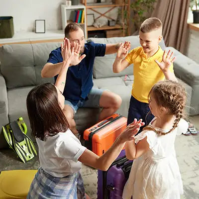 Artikel für eine Reise mit Kindern