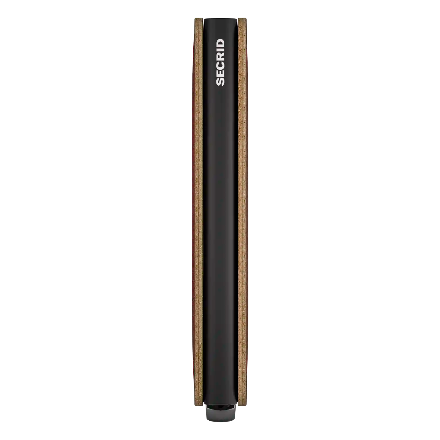 Secrid Slimwallet Basco Brown+ Seitenansicht - ultraflaches 10 cm Portemonnaie aus Premium-Leder