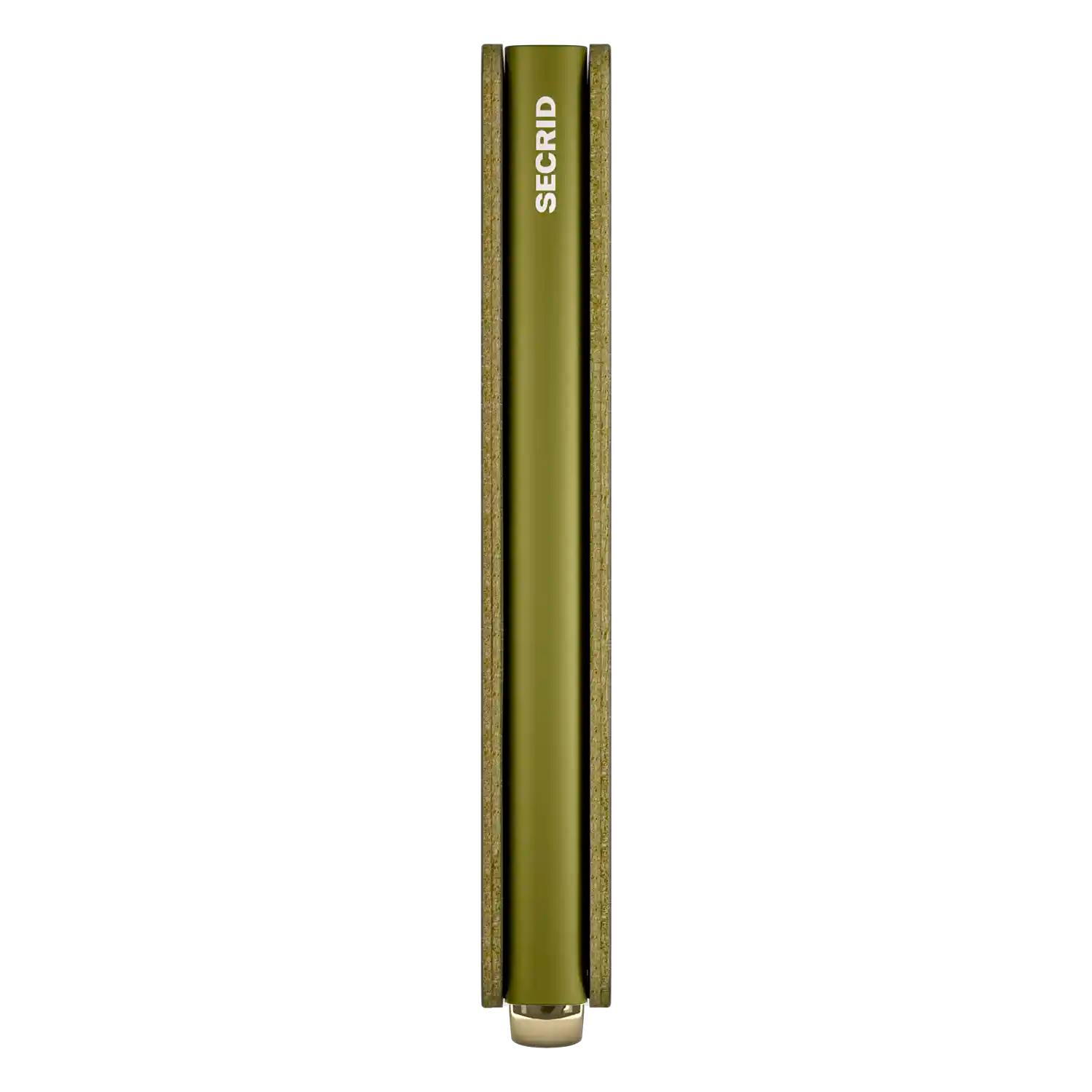 Seitenansicht Secrid Slimwallet Basco Olive 10 cm Premium Leder-Geldbörse