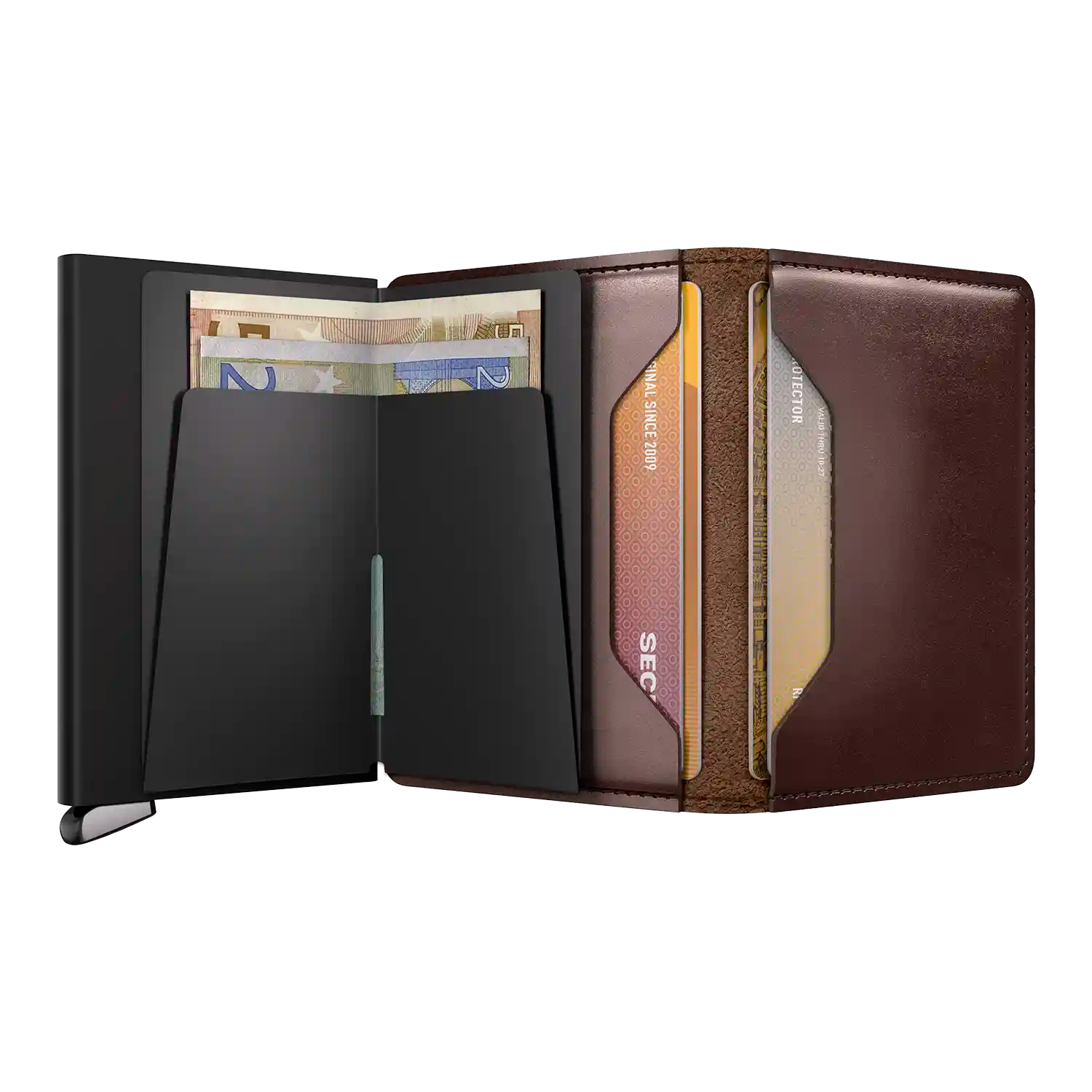 Secrid Premium Kollektion Slimwallet Dusk 10 cm - Dark Brown+