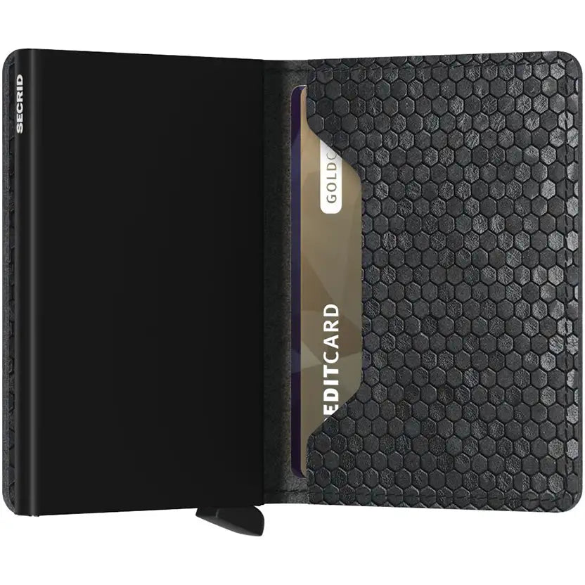 Secrid Wallets Slimwallet Hexagon 10 cm - Black