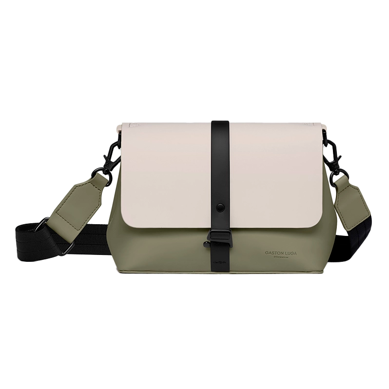 Gaston Luga Spläsh Crossbody Bag 20 cm in Cloud Cream Sage – moderne Umhängetasche für Damen und Herren