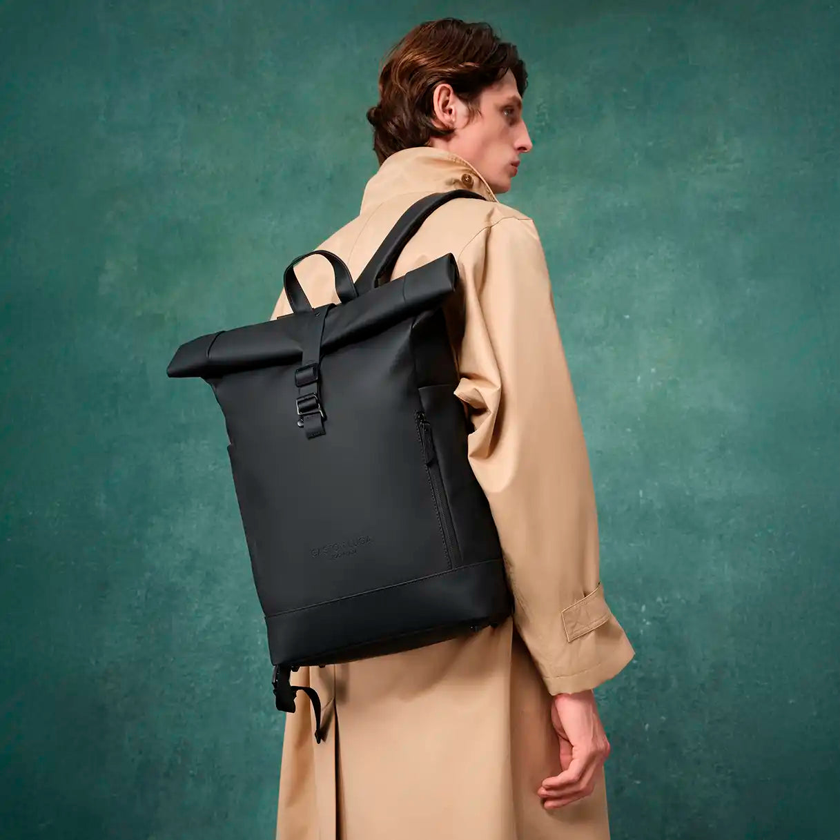 Imagebild Gaston Luga Spläsh Rolltop Rucksack – eleganter, nachhaltiger Rolltop Rucksack