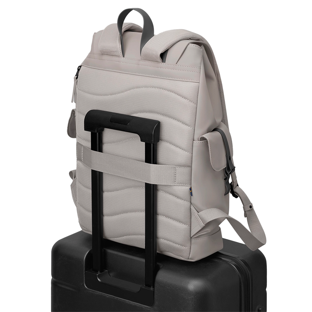 Gaston Luga Spläsh Utility Laptop Backpack Cloud Cream Sage – moderner City- und Business-Rucksack mit Aufstecksystem