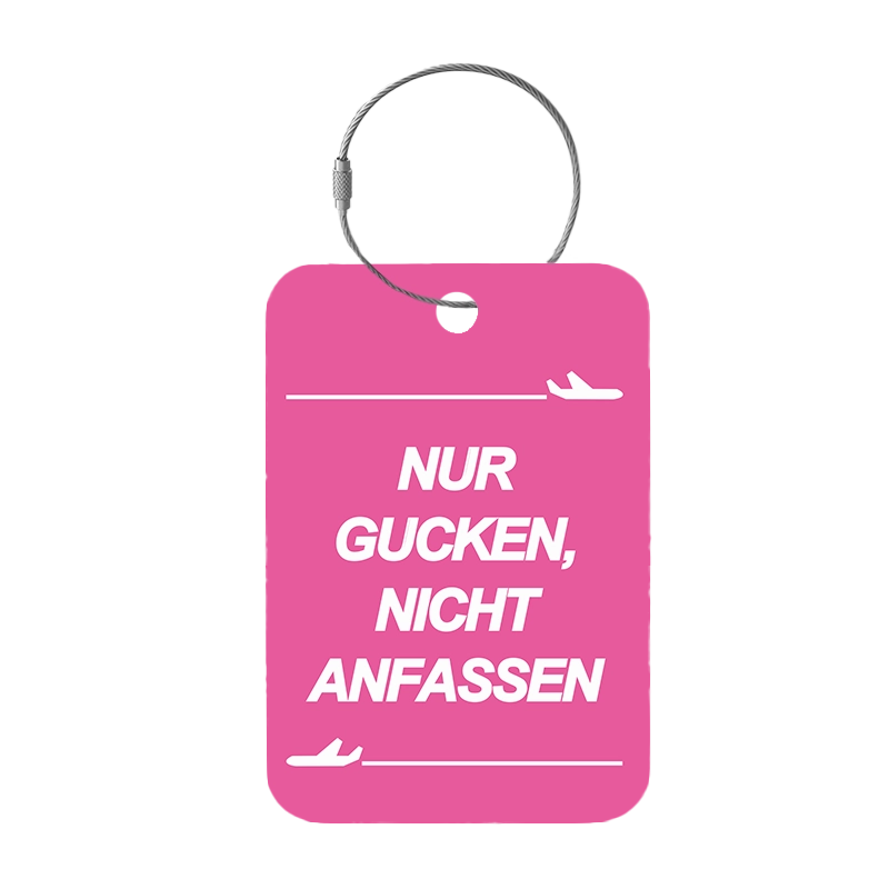 Tag-It Luggage Tag 9 cm - Don't look - Pink