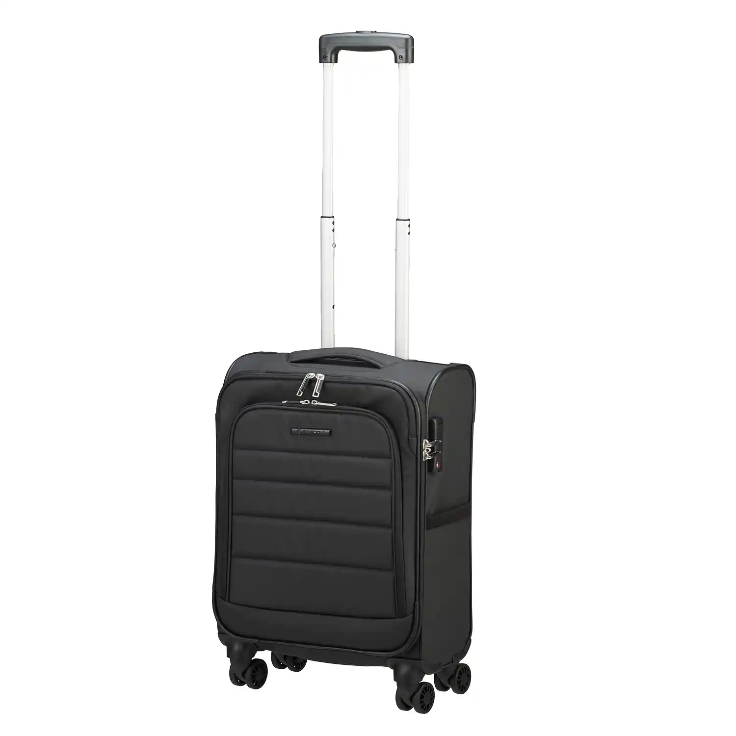 koffer-direkt.de T1-B 4-wheel trolley set M/S - black