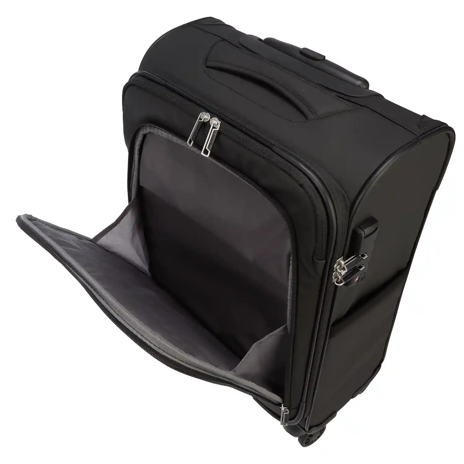 koffer-direkt.de T1-B 4-wheel trolley set M/S - black