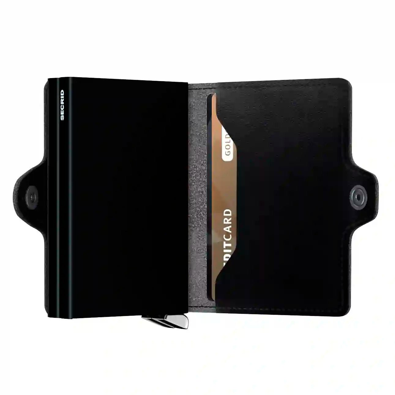 Secrid Twinwallet Dusk Premium Kollektion 10 cm Wallet in Schwarz aus hochwertigem Leder