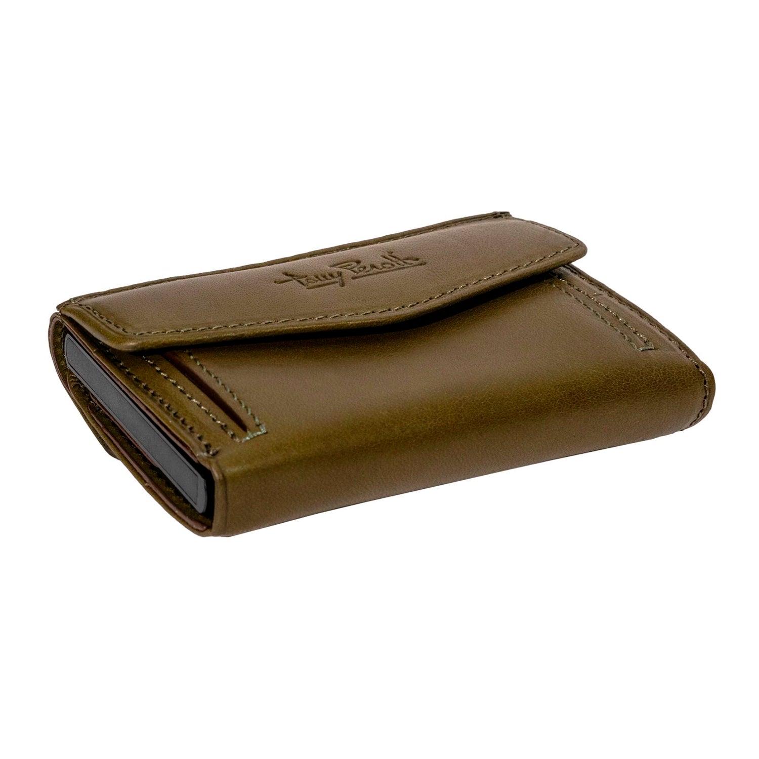 Tony Perotti Furbo Credit Card Holder with Coin Pocket RFID 9 cm - Green