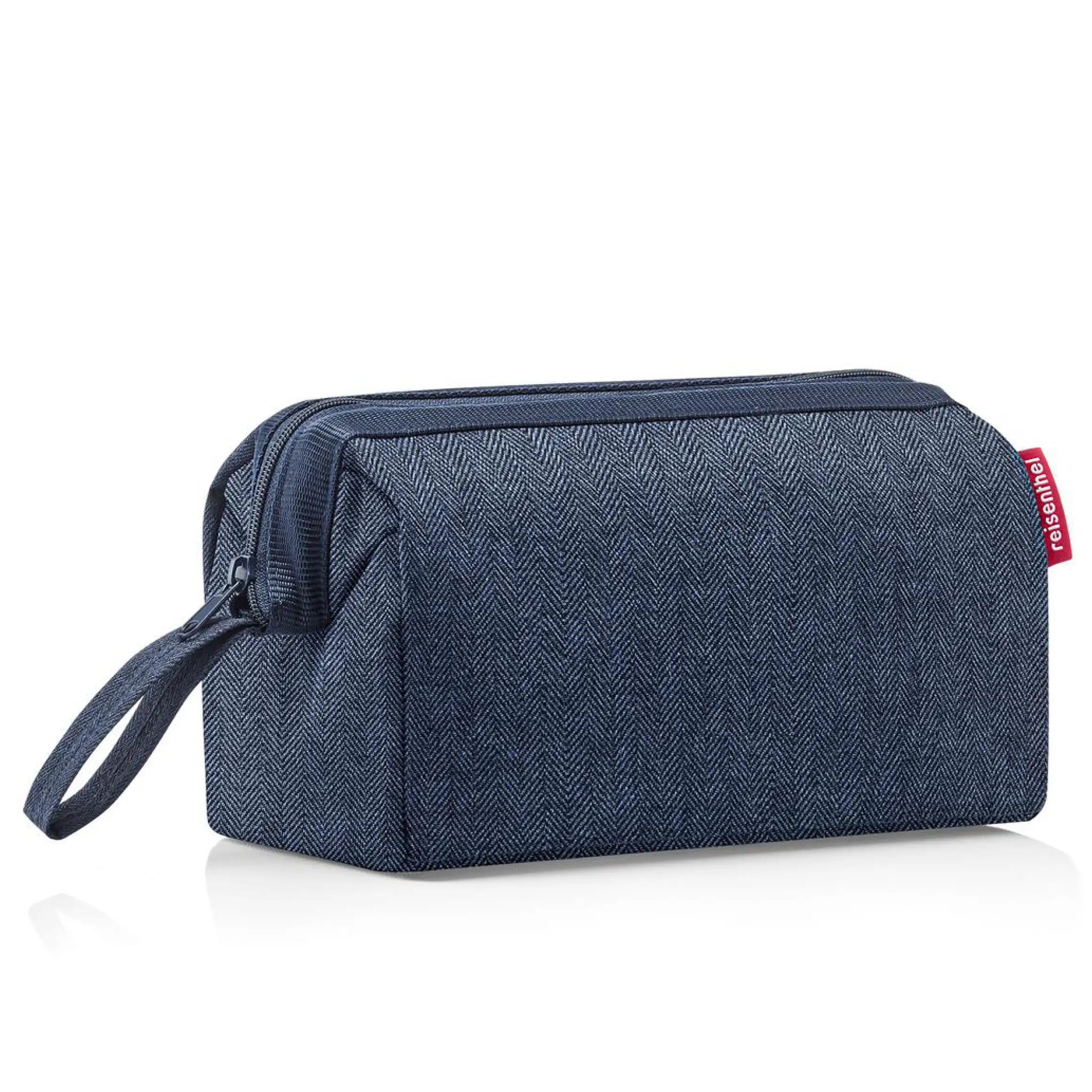 Reisenthel Travelling Travelcosmetic Kulturbeutel 26 cm - Herringbone Dark Blue