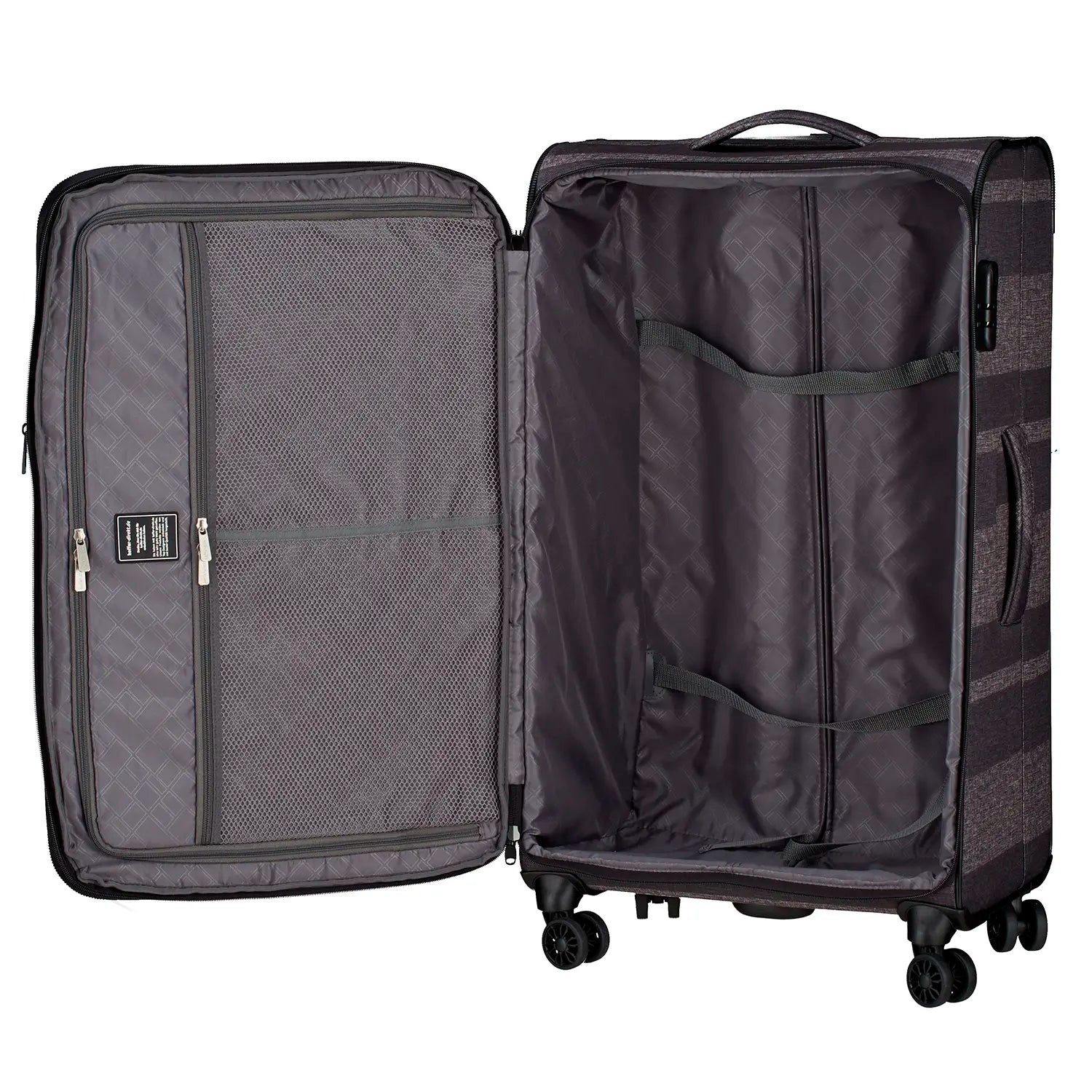koffer-direkt.de Two Travel II 4-Rollen-Trolley 79 cm - Blue Stripe