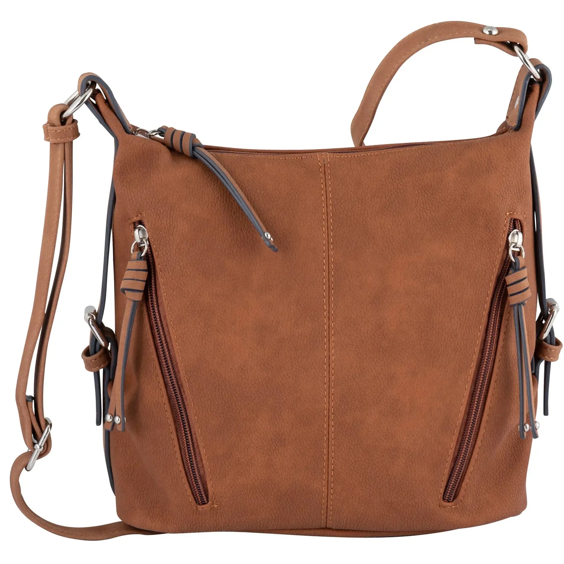 Tom Tailor Caia Crossbody Tasche 26 cm in cognac braun - Hauptansicht