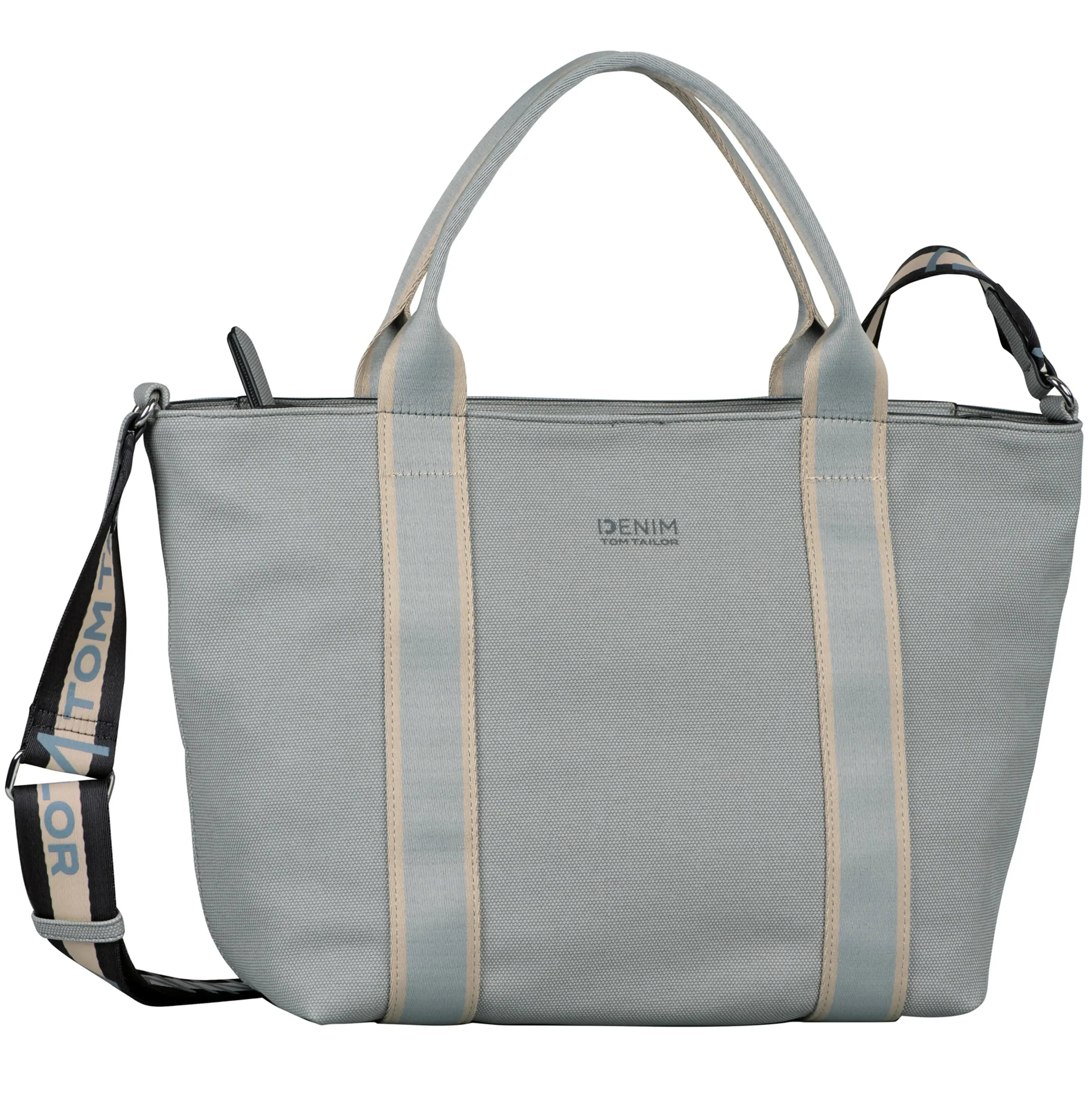 Frontansicht Tom Tailor Denim Verena Zip Tote Bag M 43 cm in light blue