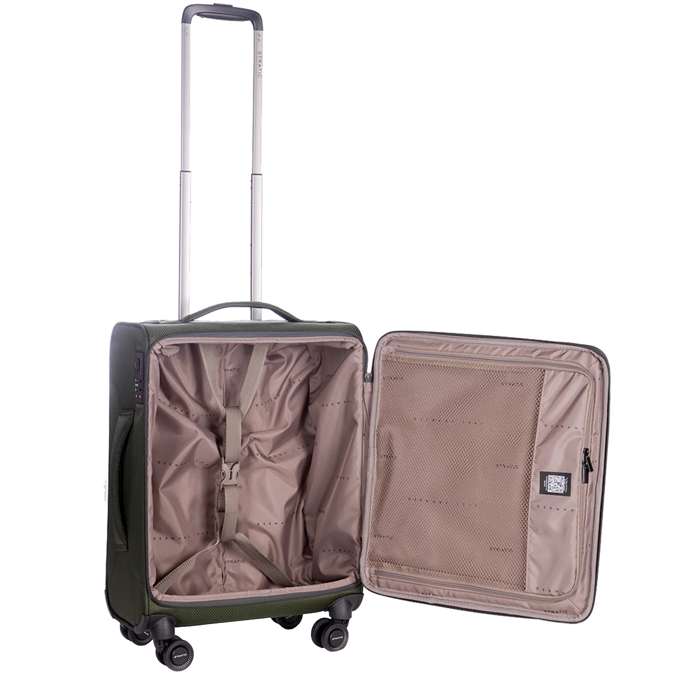 Stratic Mix 4-wheel cabin trolley 55 cm - steel