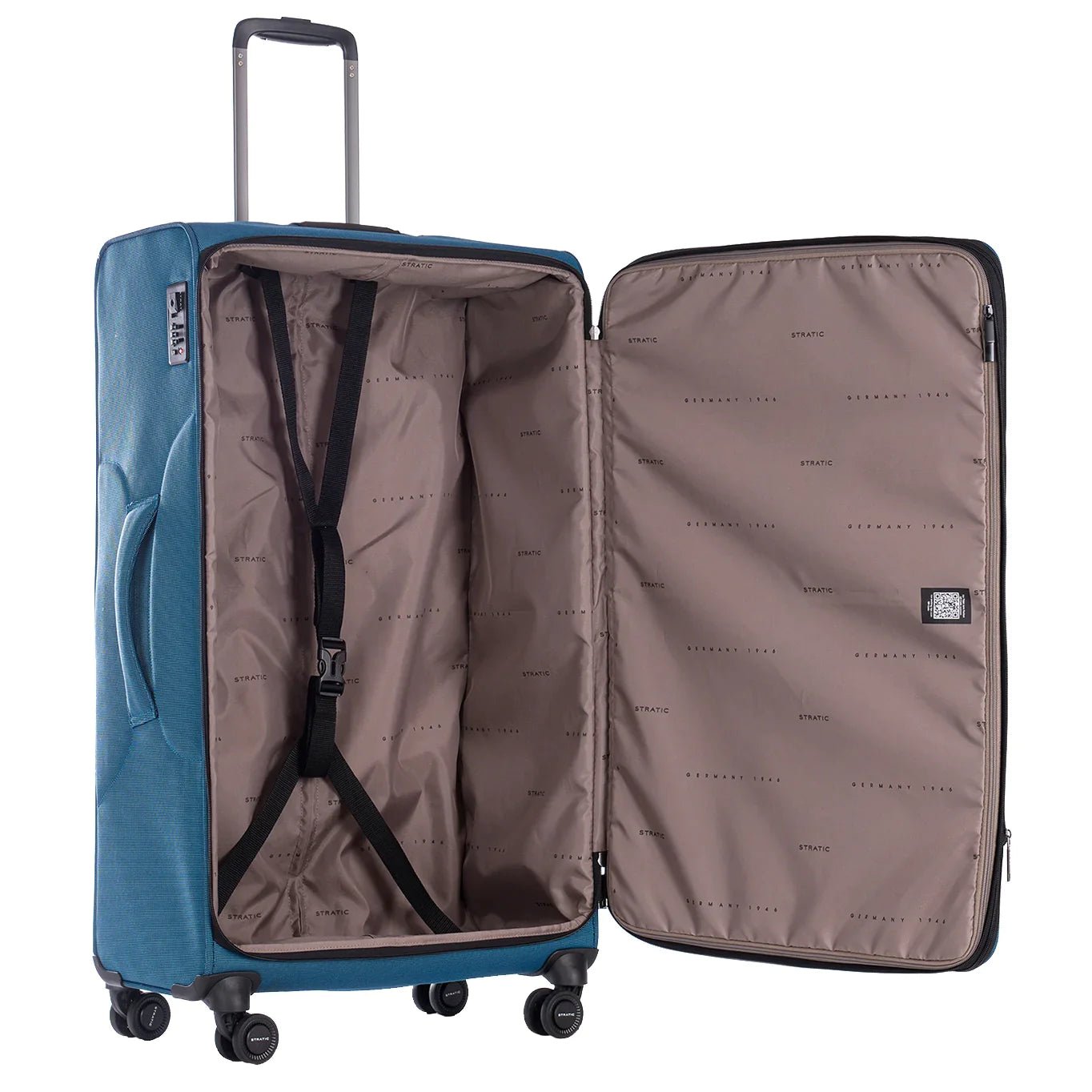 Stratic Bendigo Light + 4-wheel trolley 84 cm - redwine