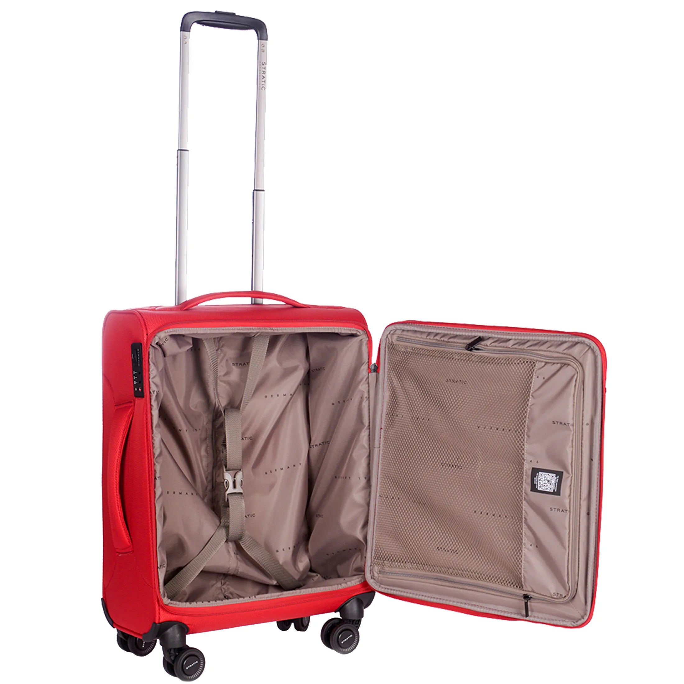 Stratic Light + 4-Rollen Kabinentrolley 55 cm - Red