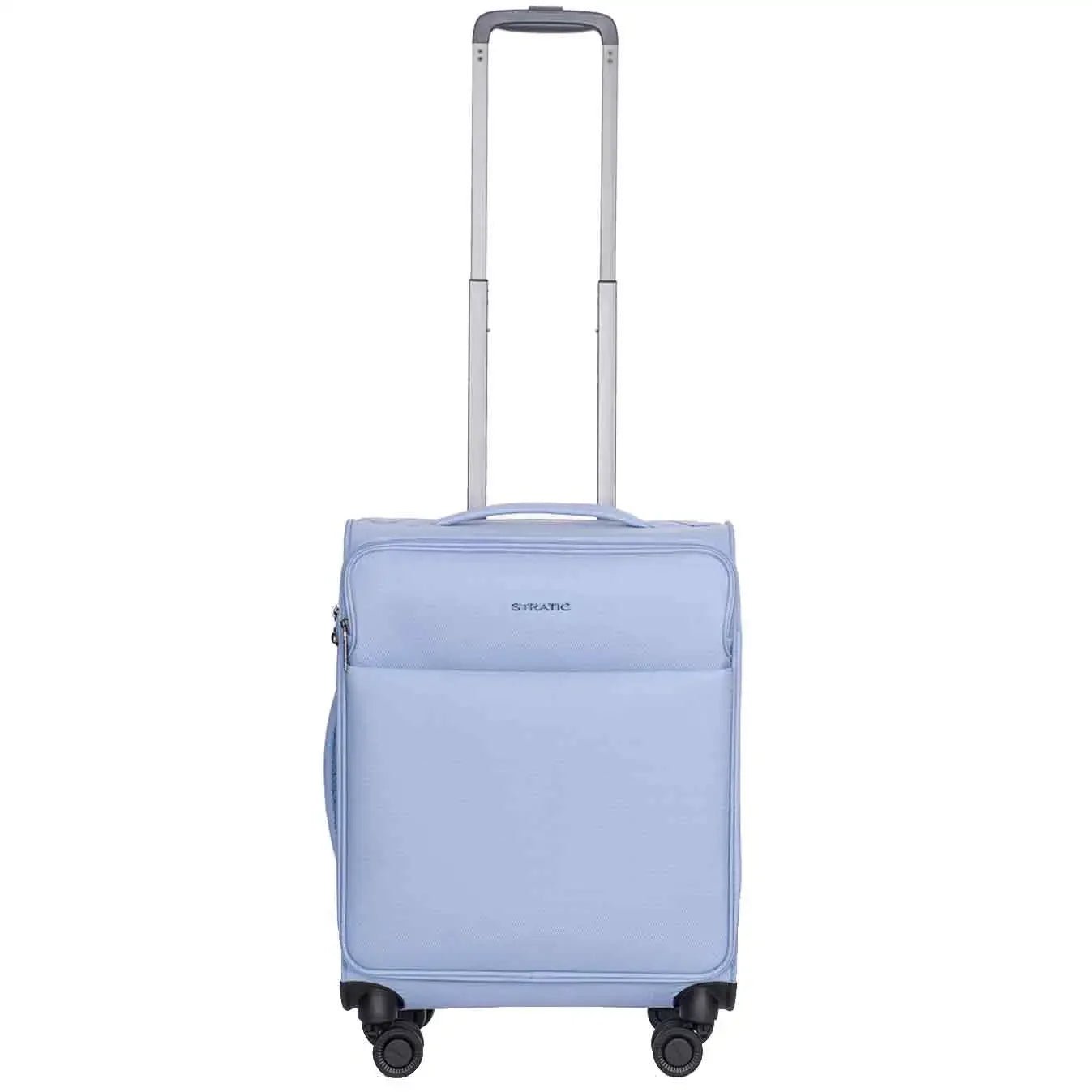 Stratic Light 4-Rollen Kabinentrolley 55 cm Light Blue