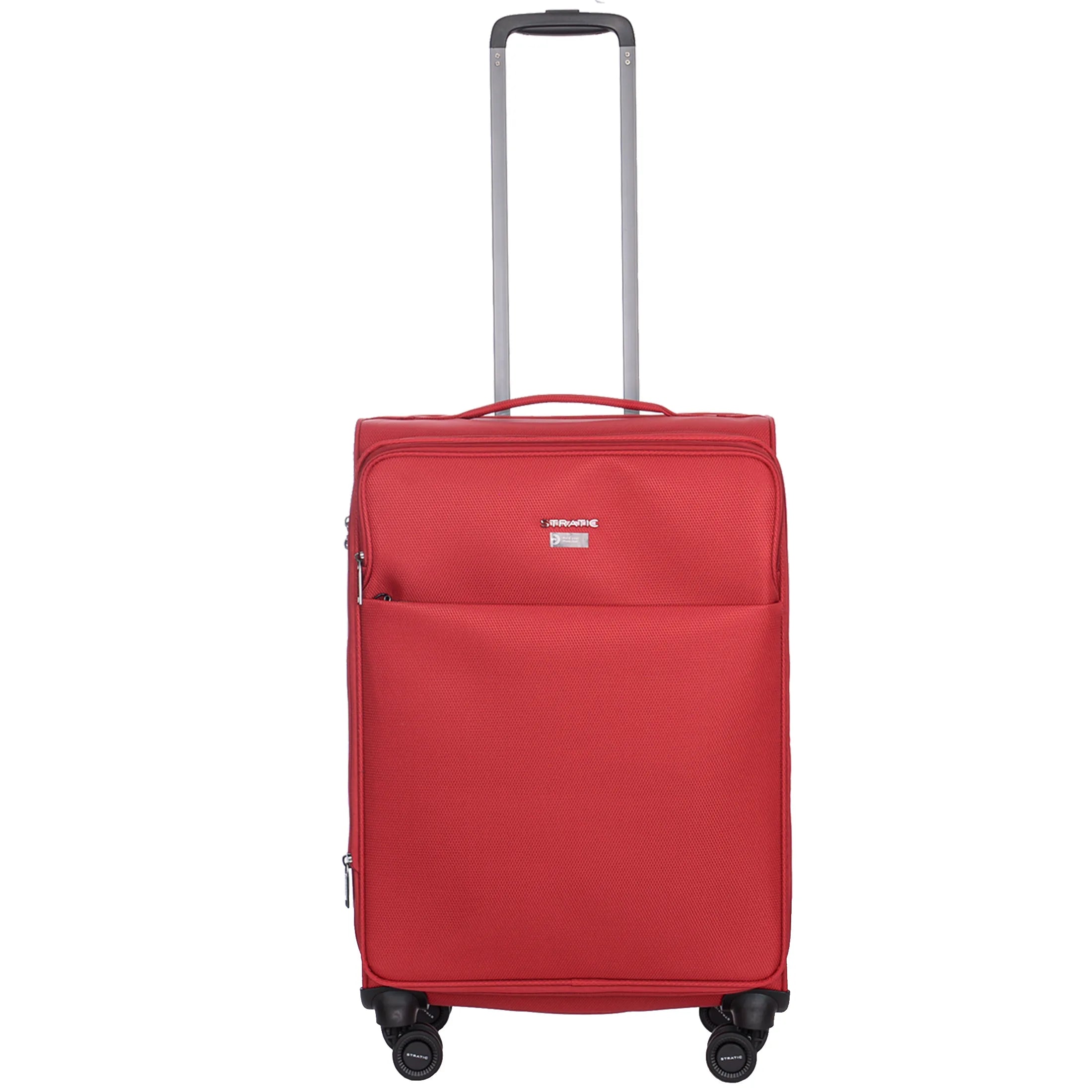 Stratic Light + 4-wheel trolley 68 cm - Red