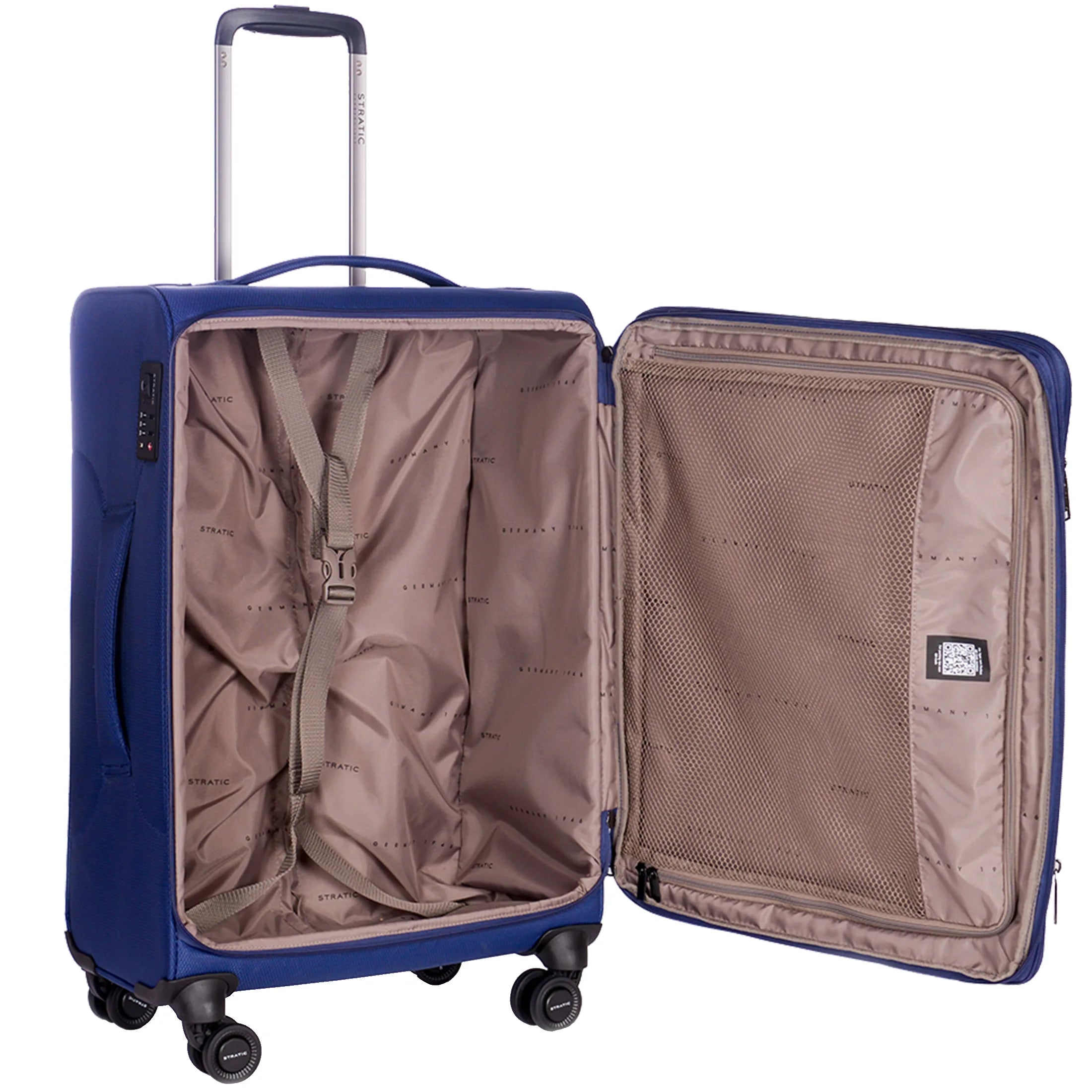 Stratic Light + 4-wheel trolley 68 cm - Khaki