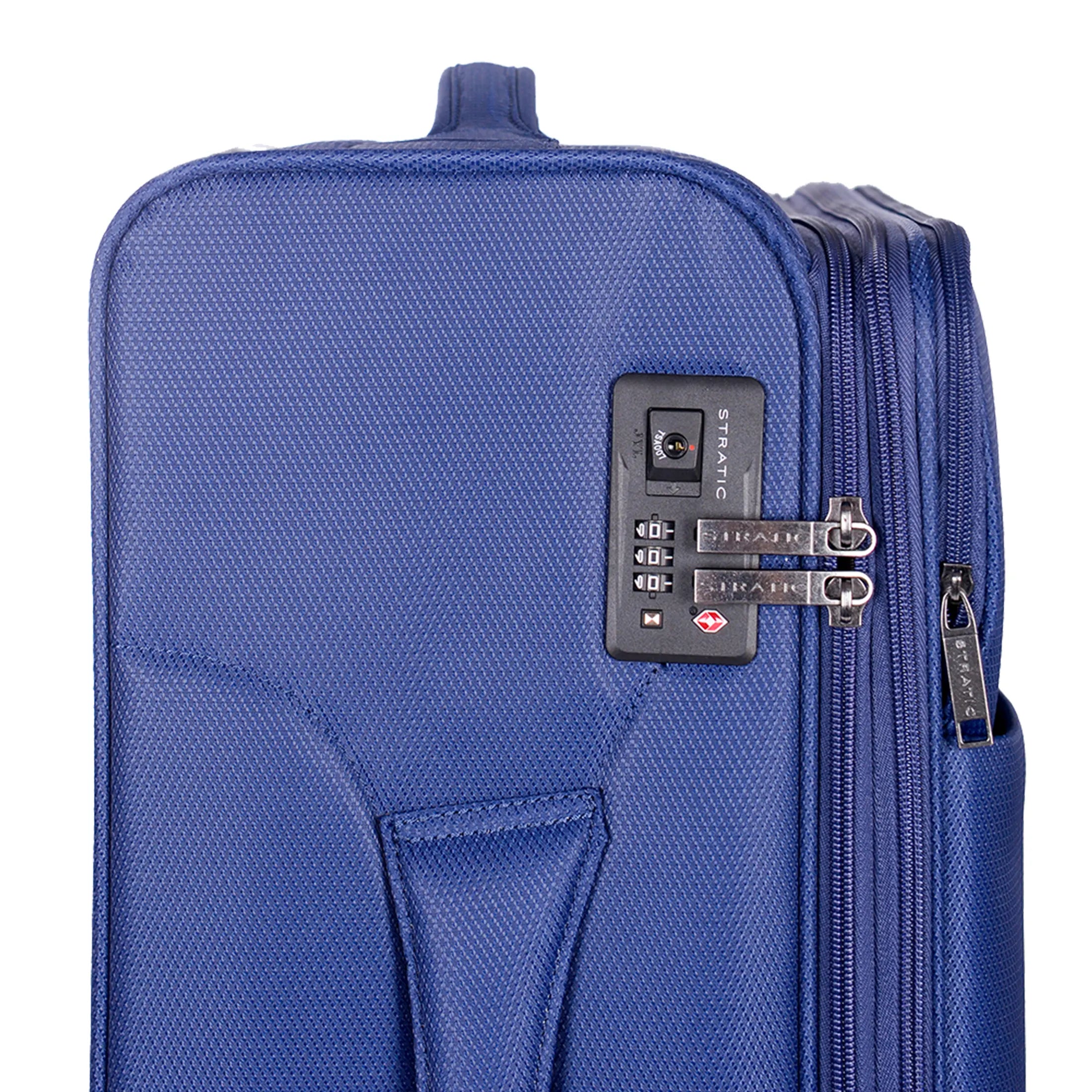Stratic Light + 4-wheel trolley 68 cm - Light Blue