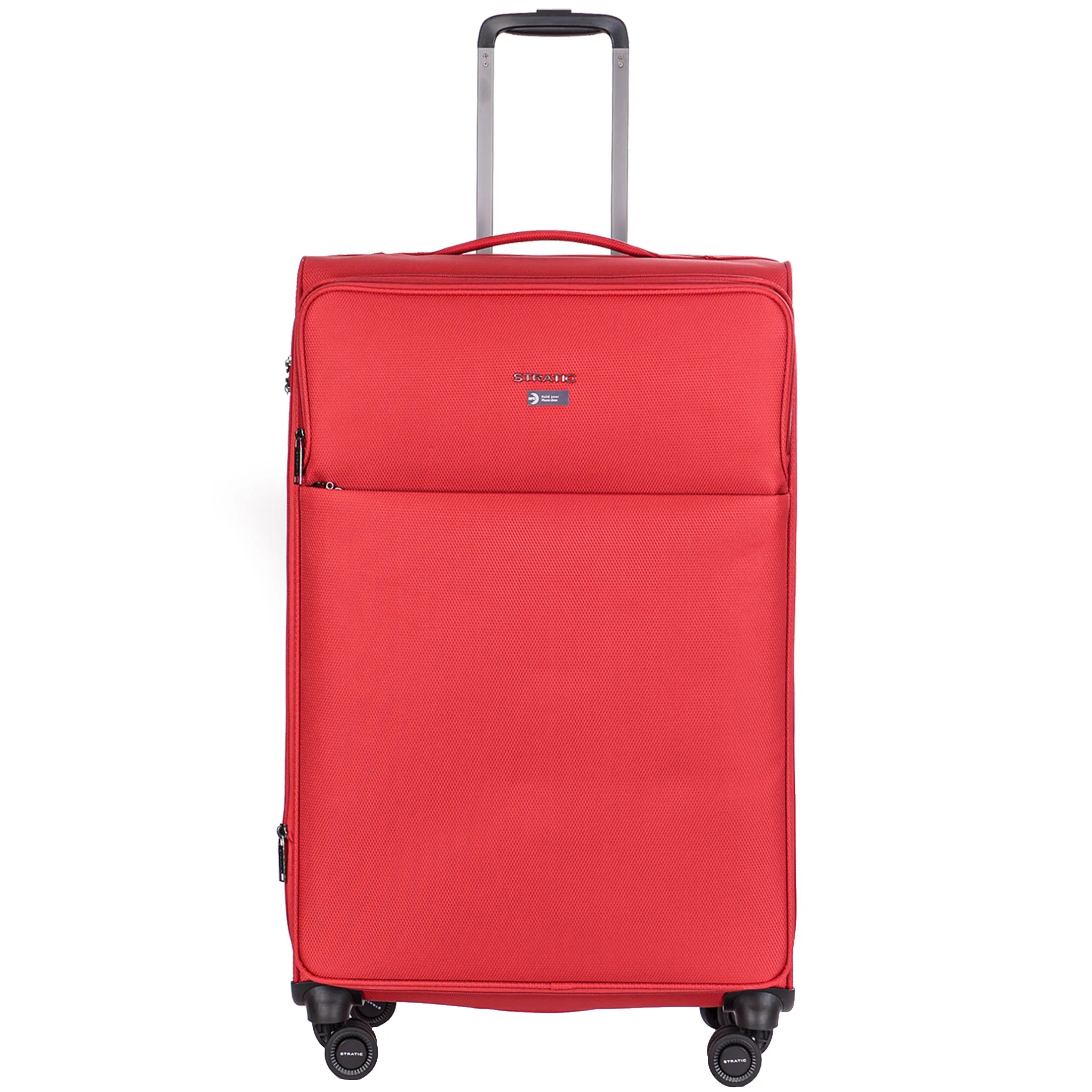Stratic Light + 4-Rollen Trolley 80 cm - Red
