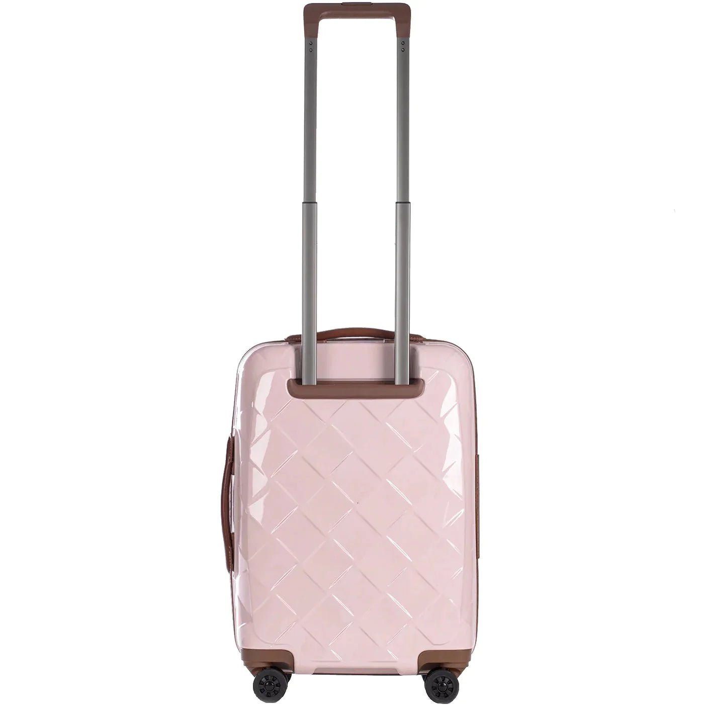 Stratic Leather & More 4-Rollen Trolley mit Vortasche 55 cm - Champagne