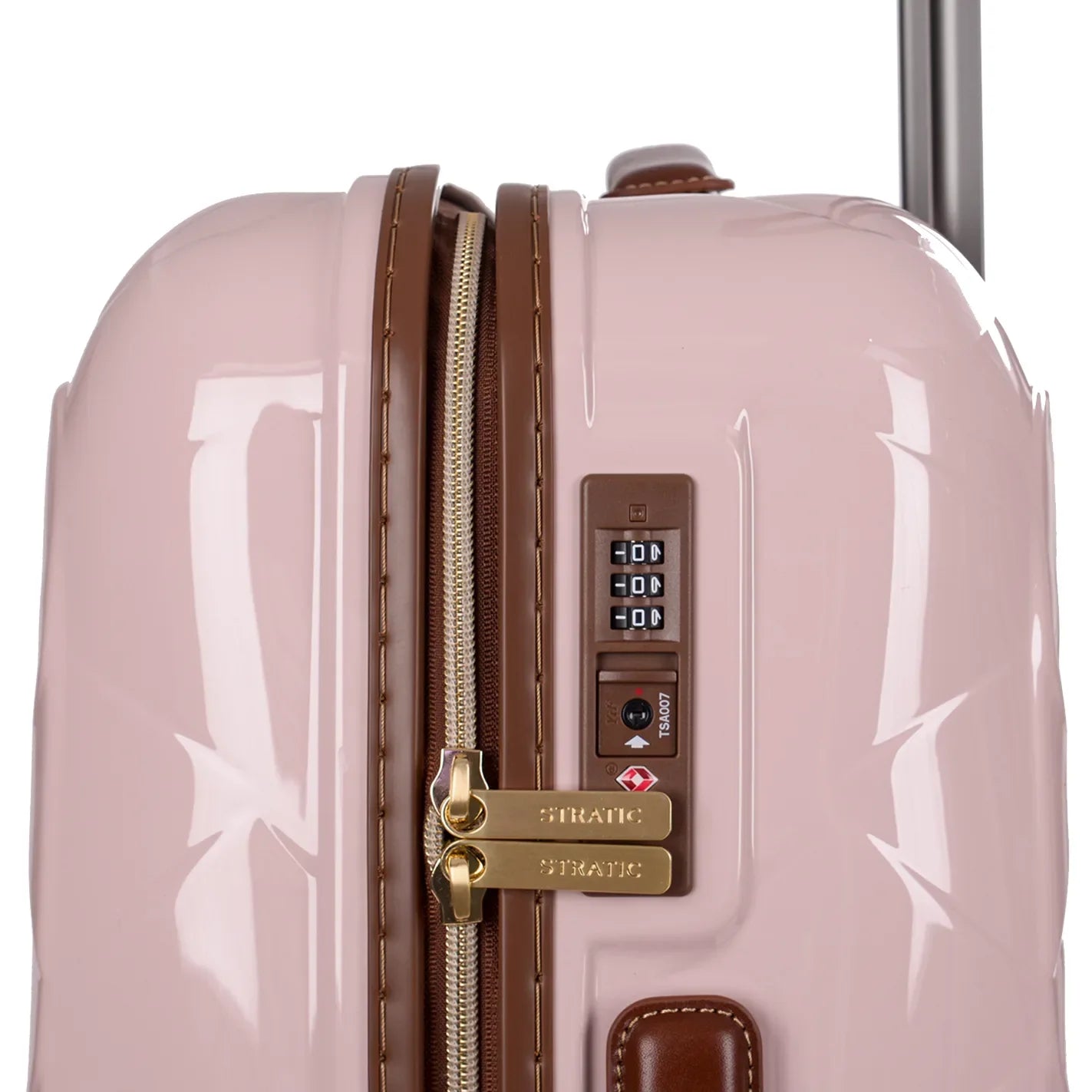 Stratic Leather & More 4-Rollen-Trolley 66 cm - rose