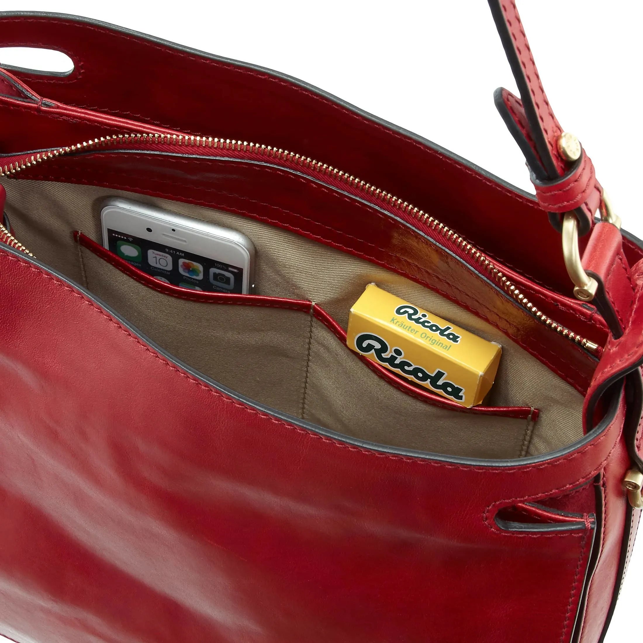 The Bridge Giglio shoulder bag 31 cm - rosso