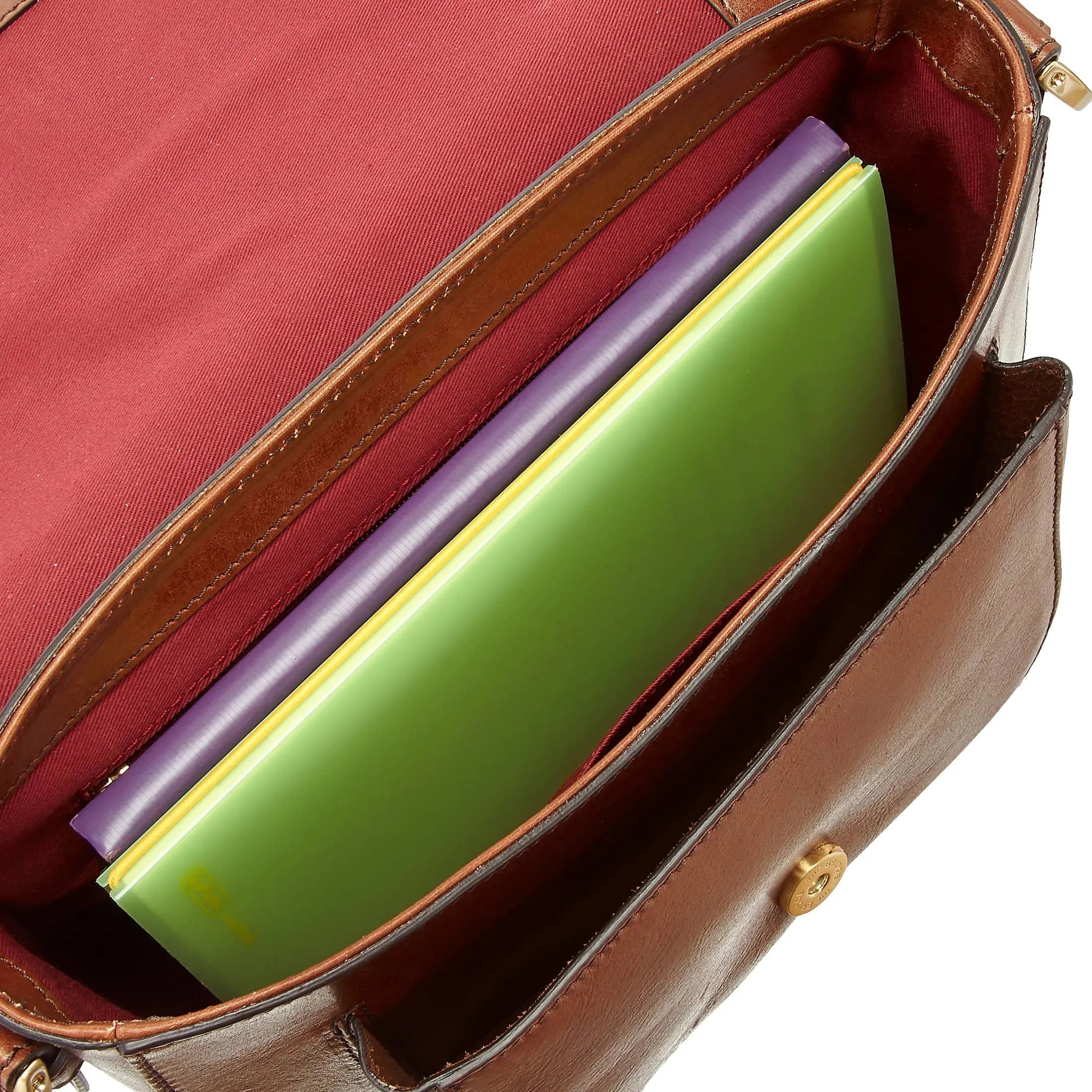 The Bridge Faentina shoulder bag 29 cm - rosso ribes