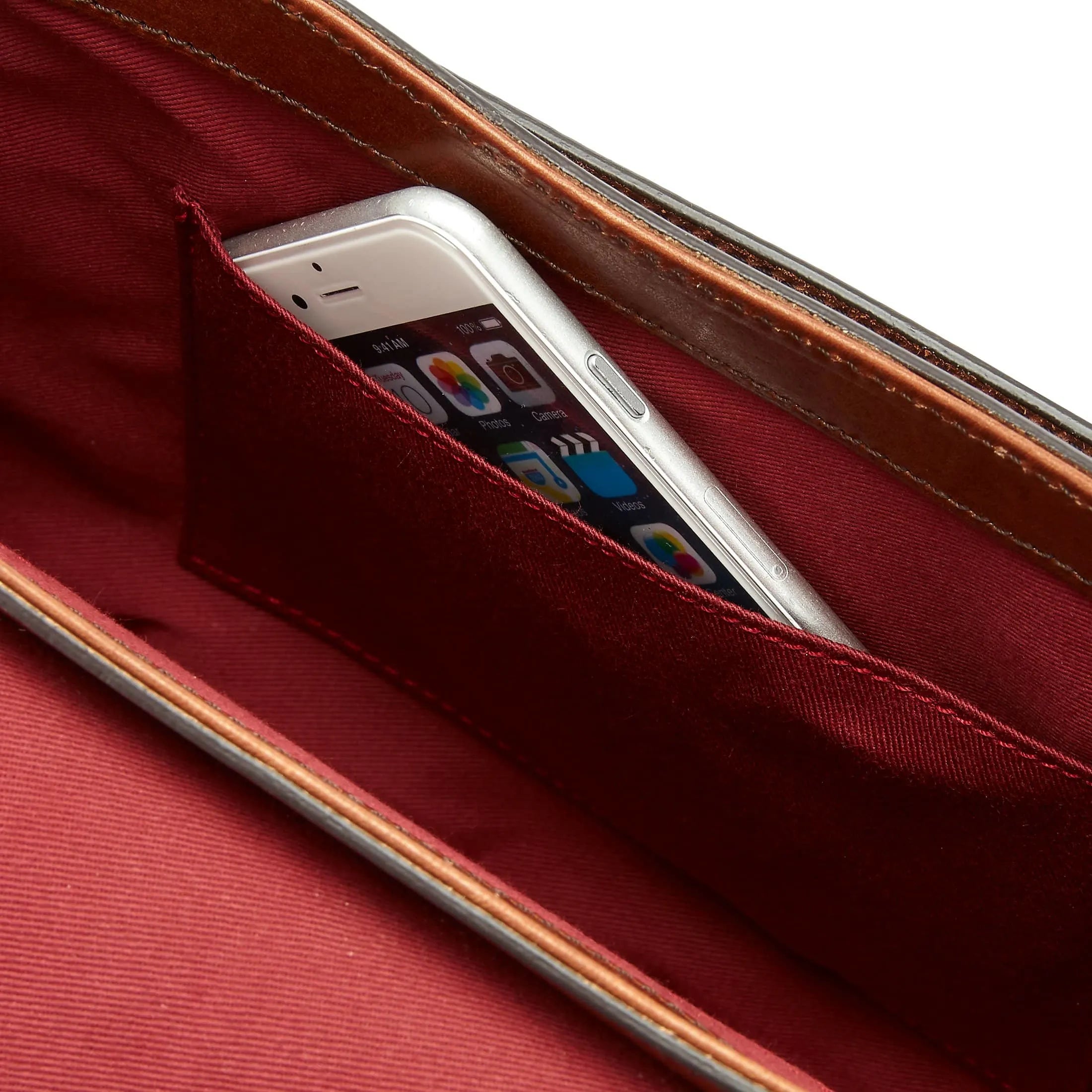 The Bridge Faentina shoulder bag 29 cm - rosso ribes