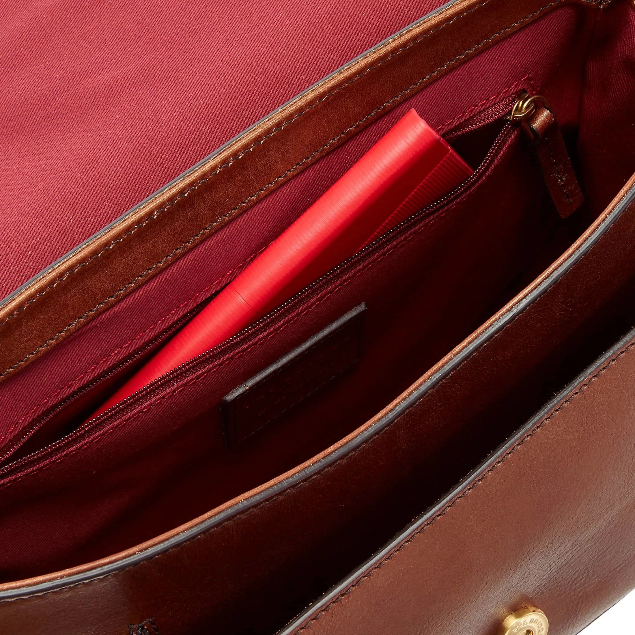 The Bridge Faentina shoulder bag 29 cm - rosso ribes