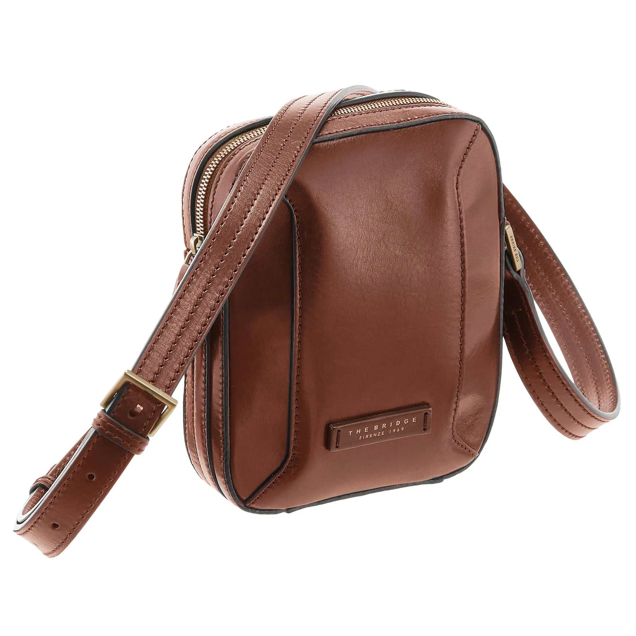 The Bridge Bufalini shoulder bag 21 cm - marrone