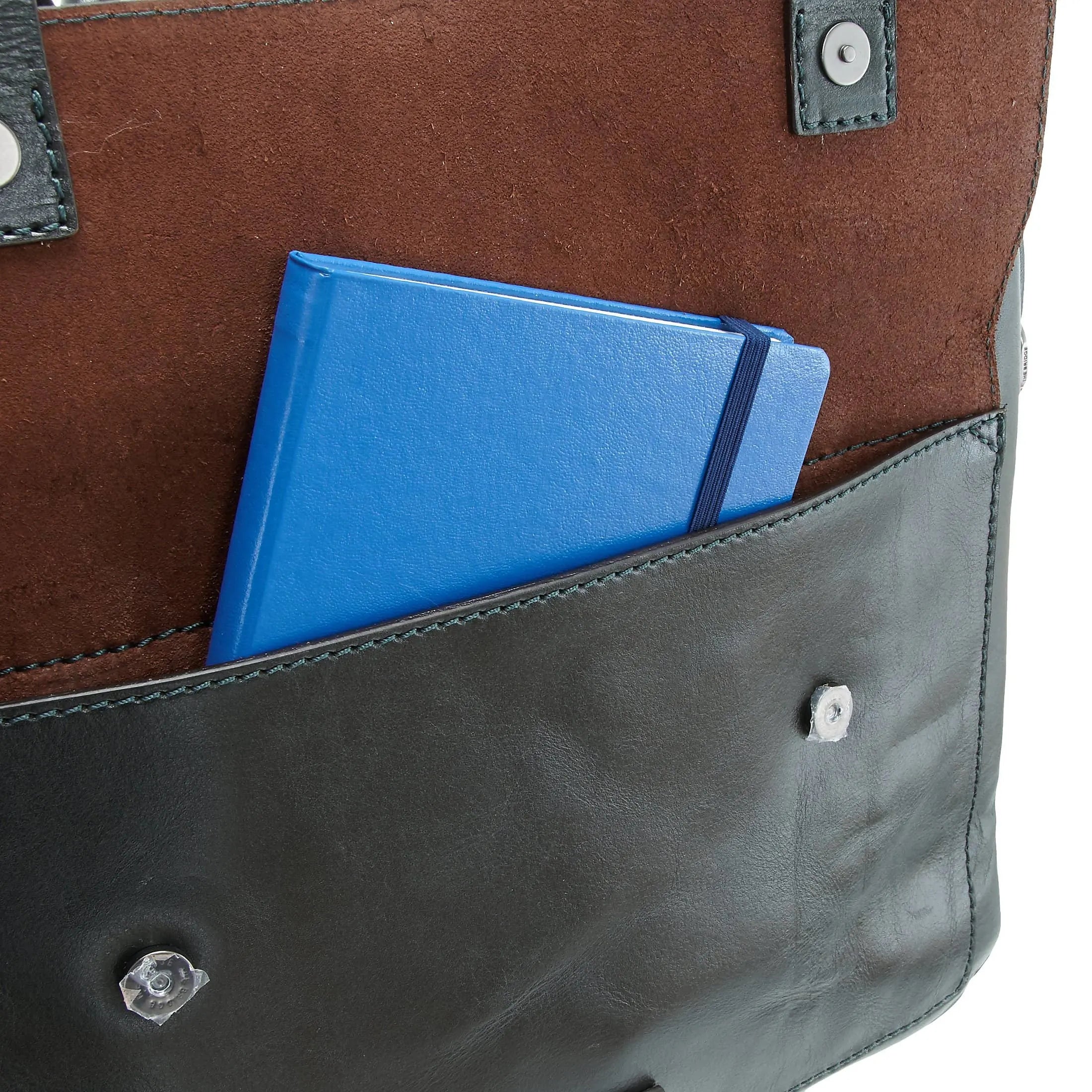The Bridge Casentino briefcase 38 cm - verde bosco