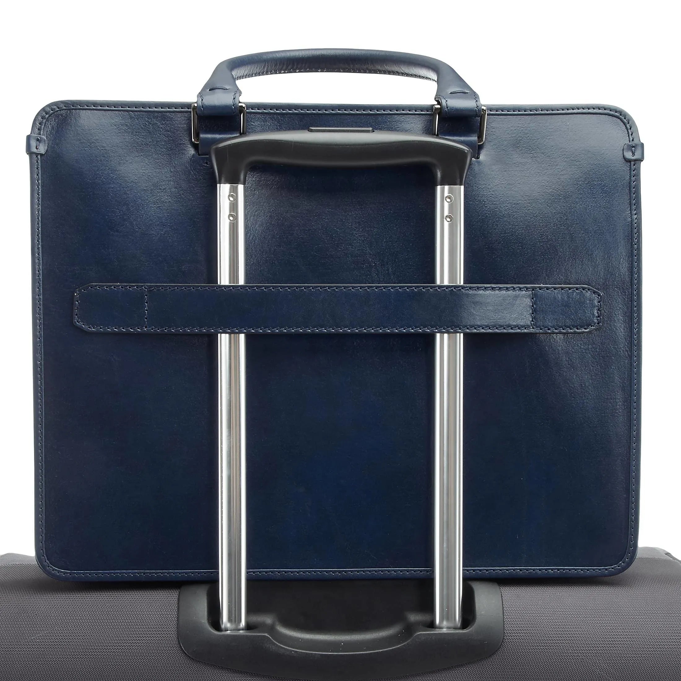 The Bridge Montecristo Briefcase 38 cm - blue cobalt