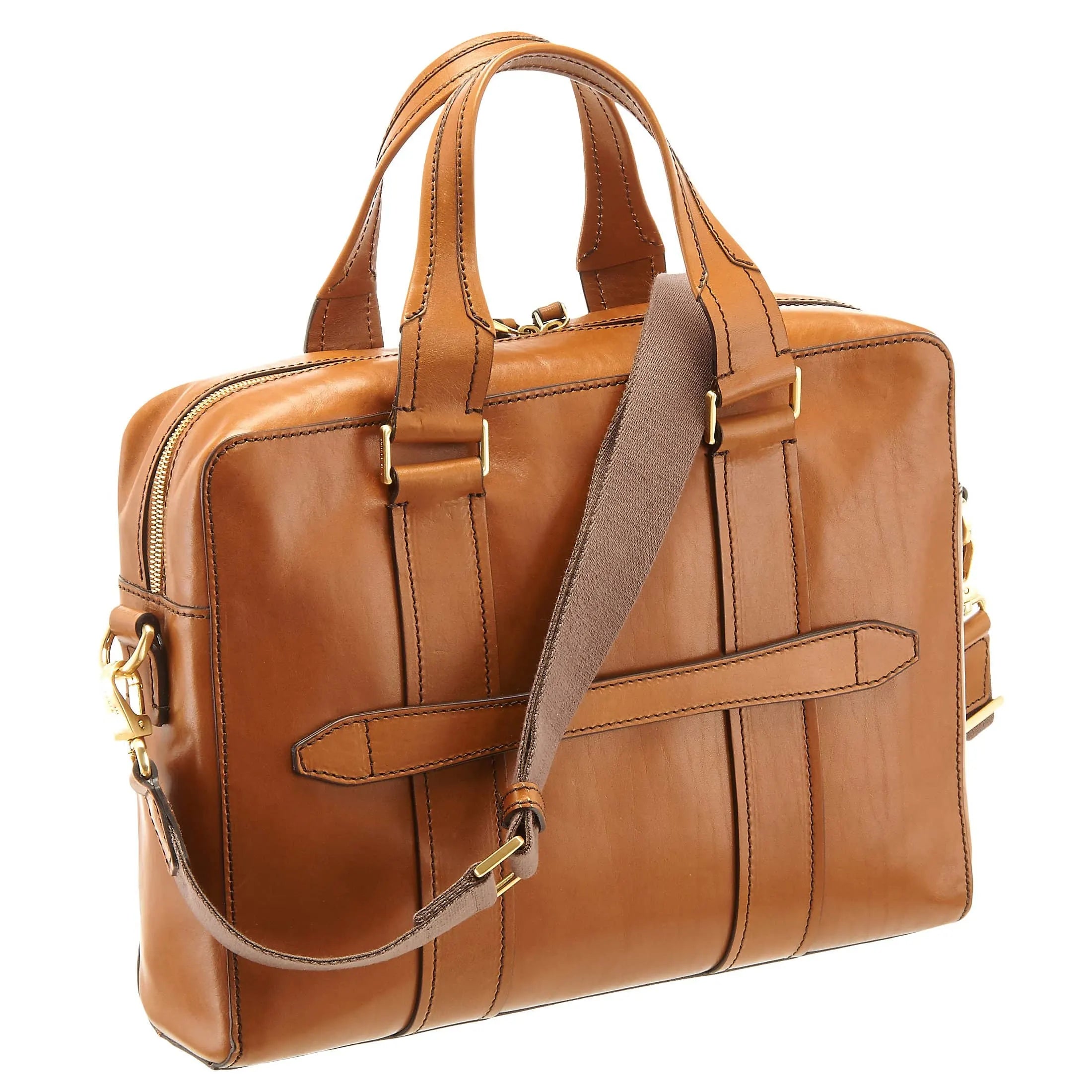 The Bridge Trebbio briefcase 37 cm - marrone
