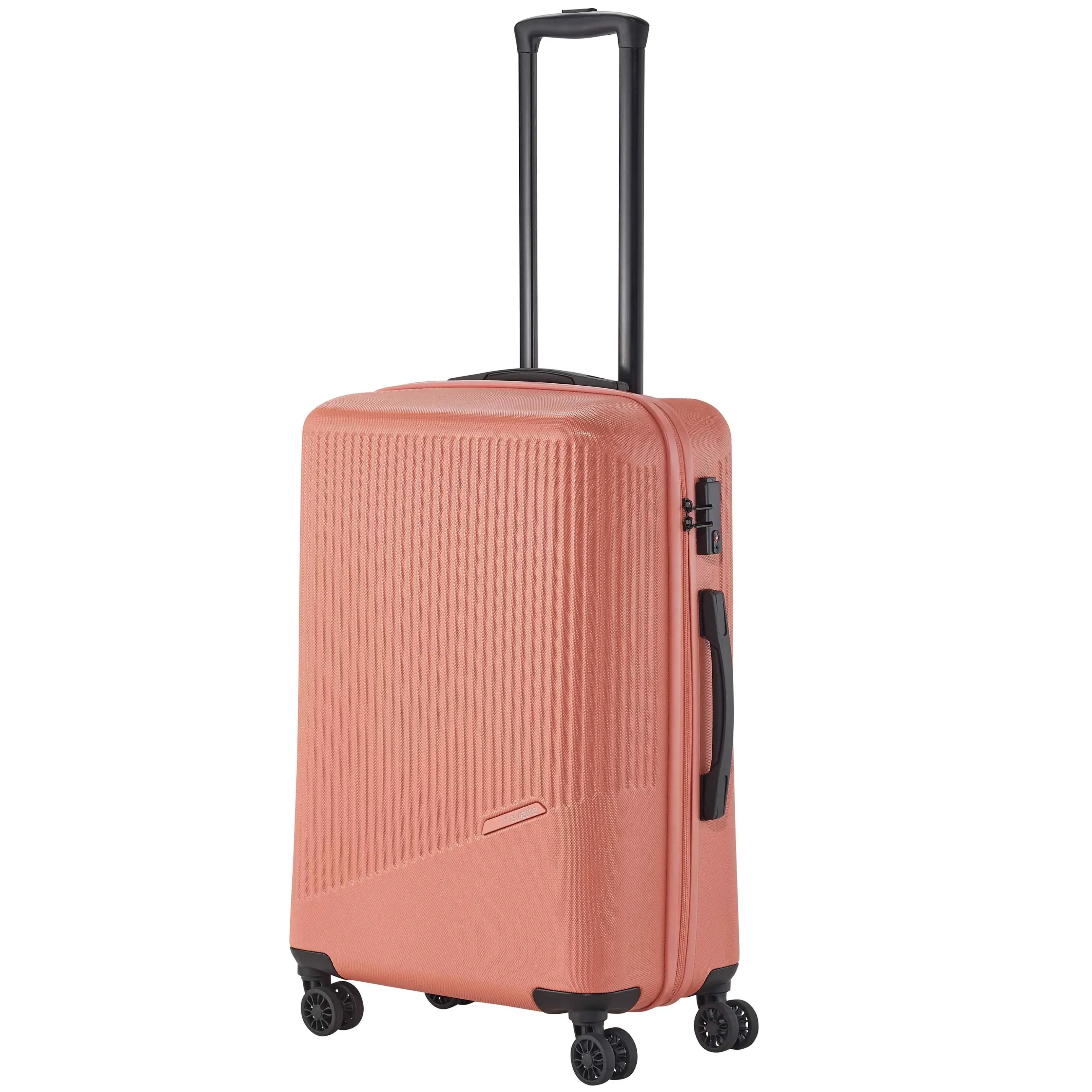 Travelite Bali 4-Rollen Trolley 67 cm - Koralle