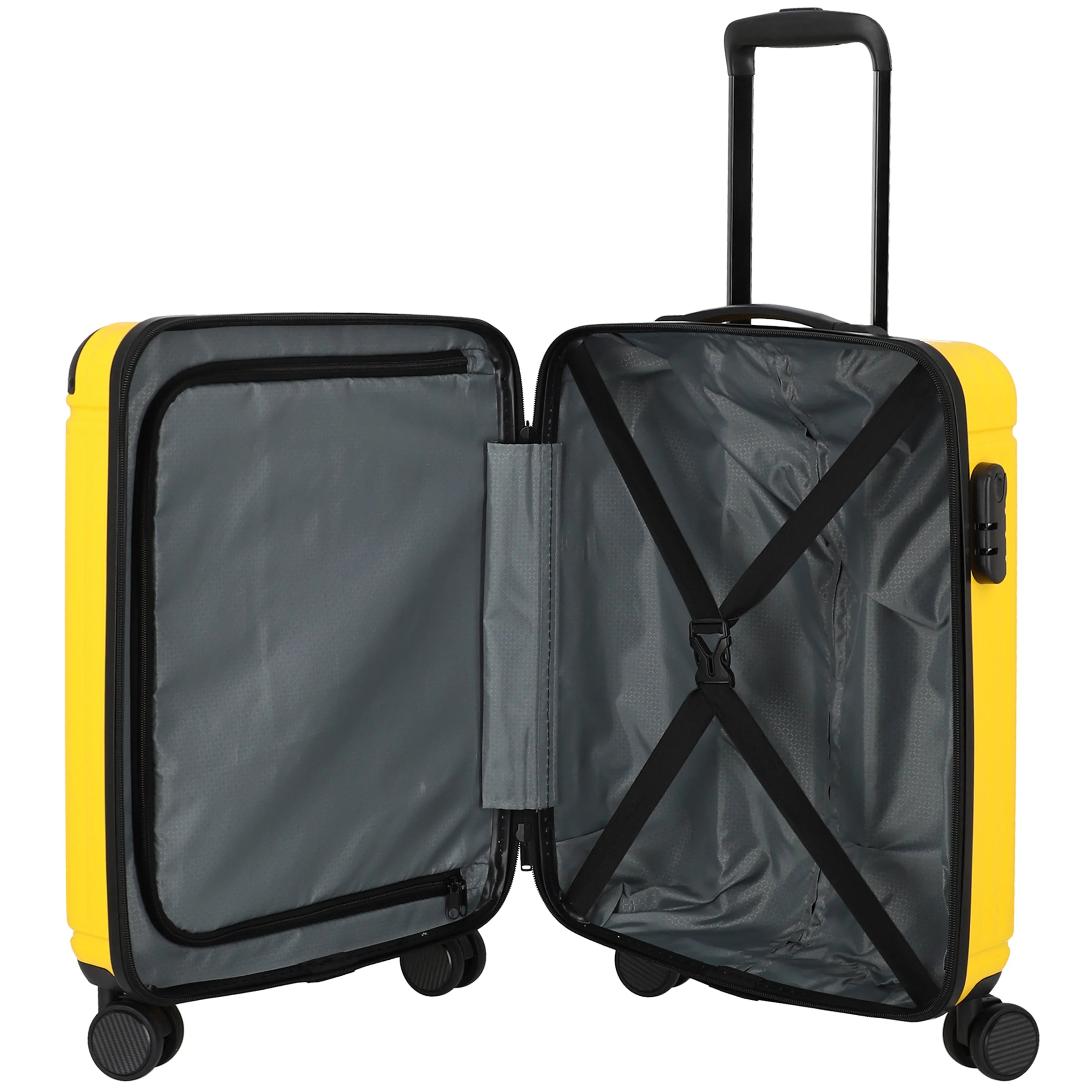 Travelite Cruise 4-wheel trolley 55 cm - Yellow Orchid