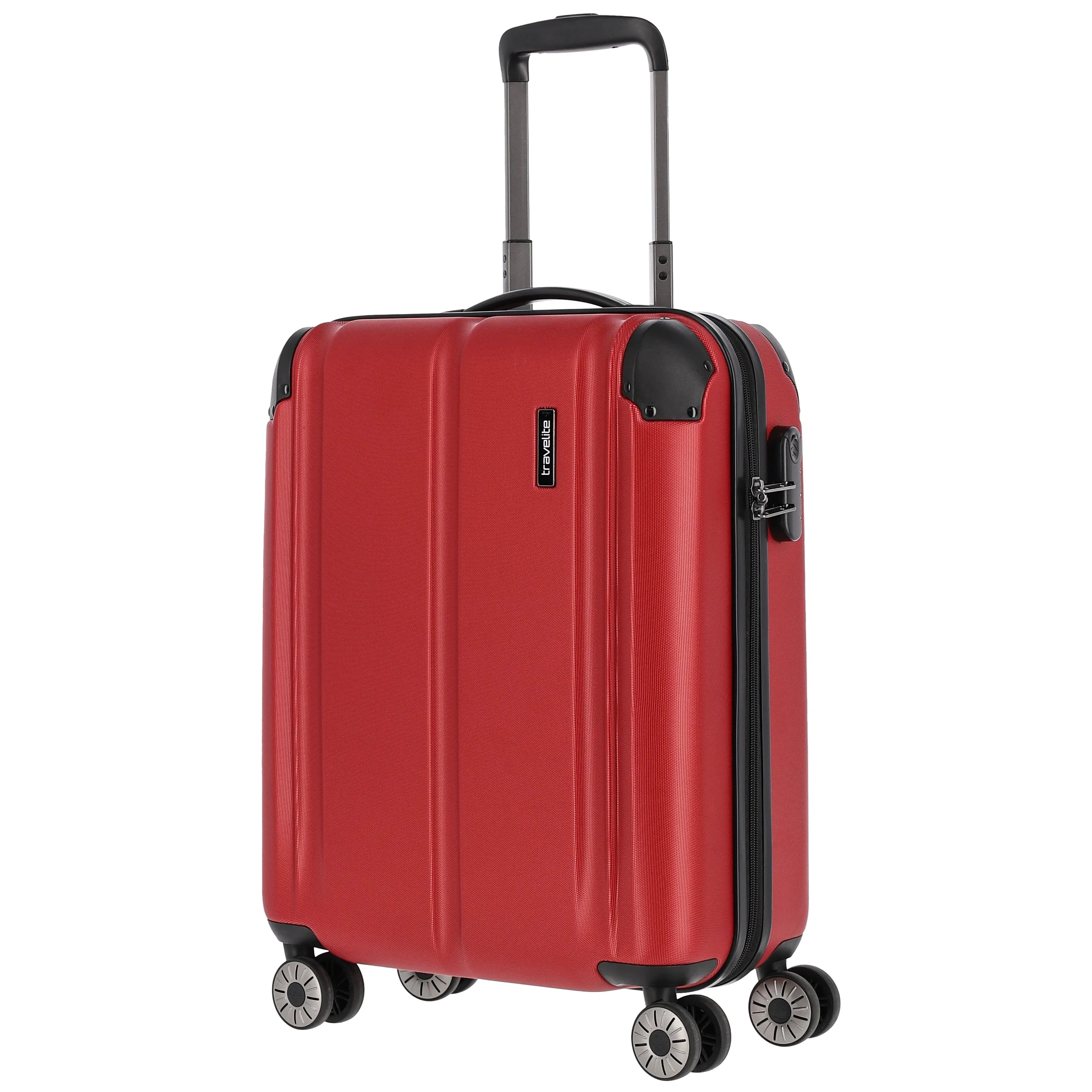 Travelite City 4-Rollen-Bordtrolley 55 cm - rot