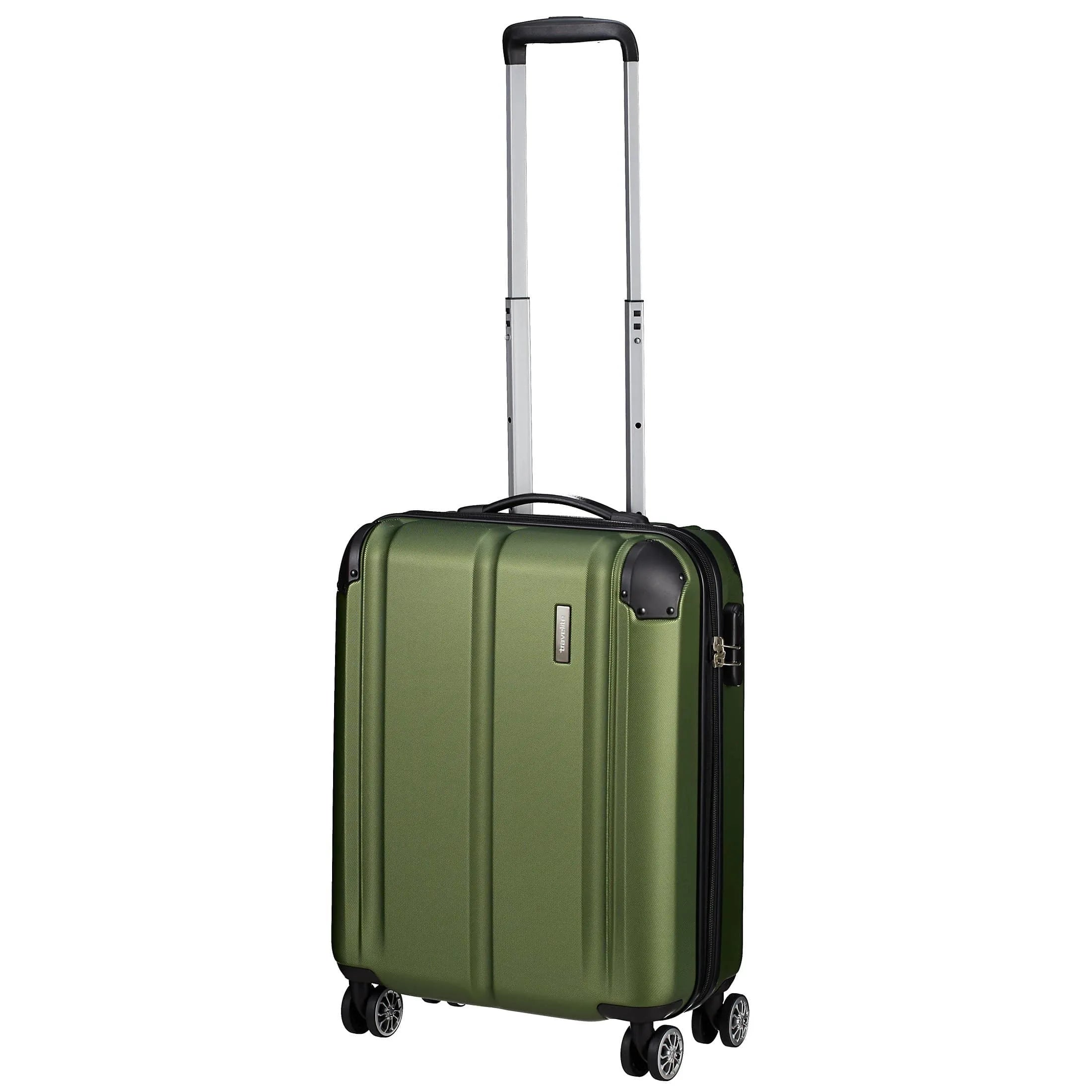 Travelite City 4-Rollen-Bordtrolley 55 cm - grün