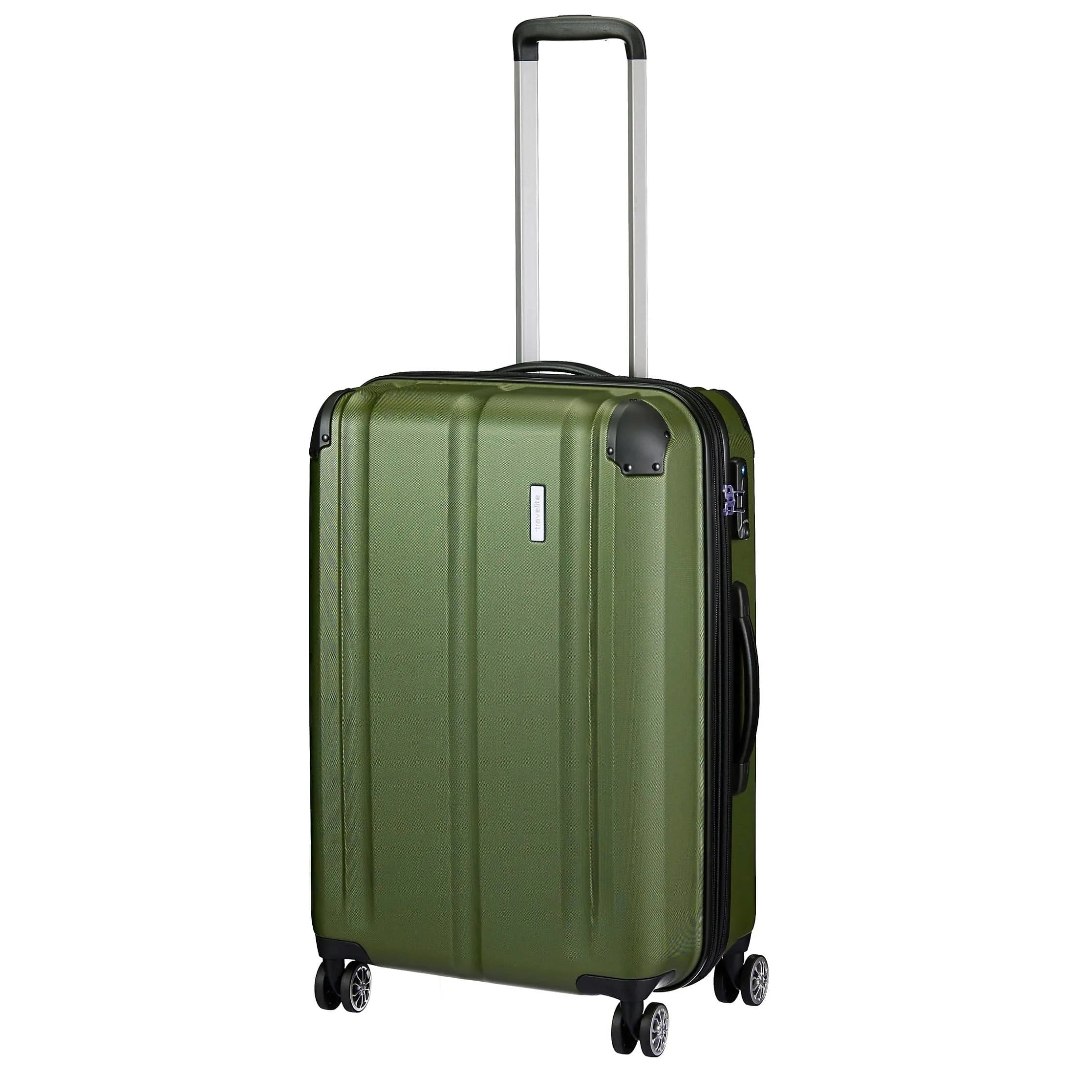 Travelite City 4-wheel trolley 68 cm - green