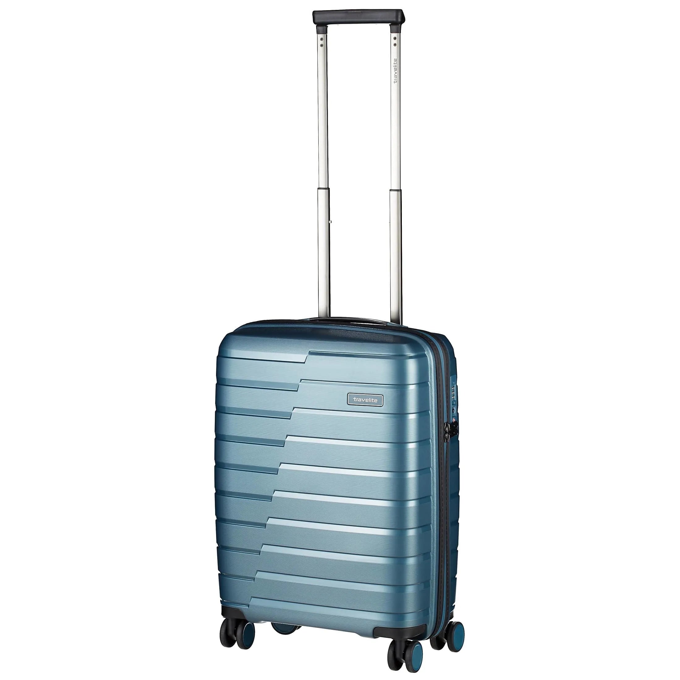 Travelite Air Base 4-Rollen Kabinentrolley 55 cm - eisblau