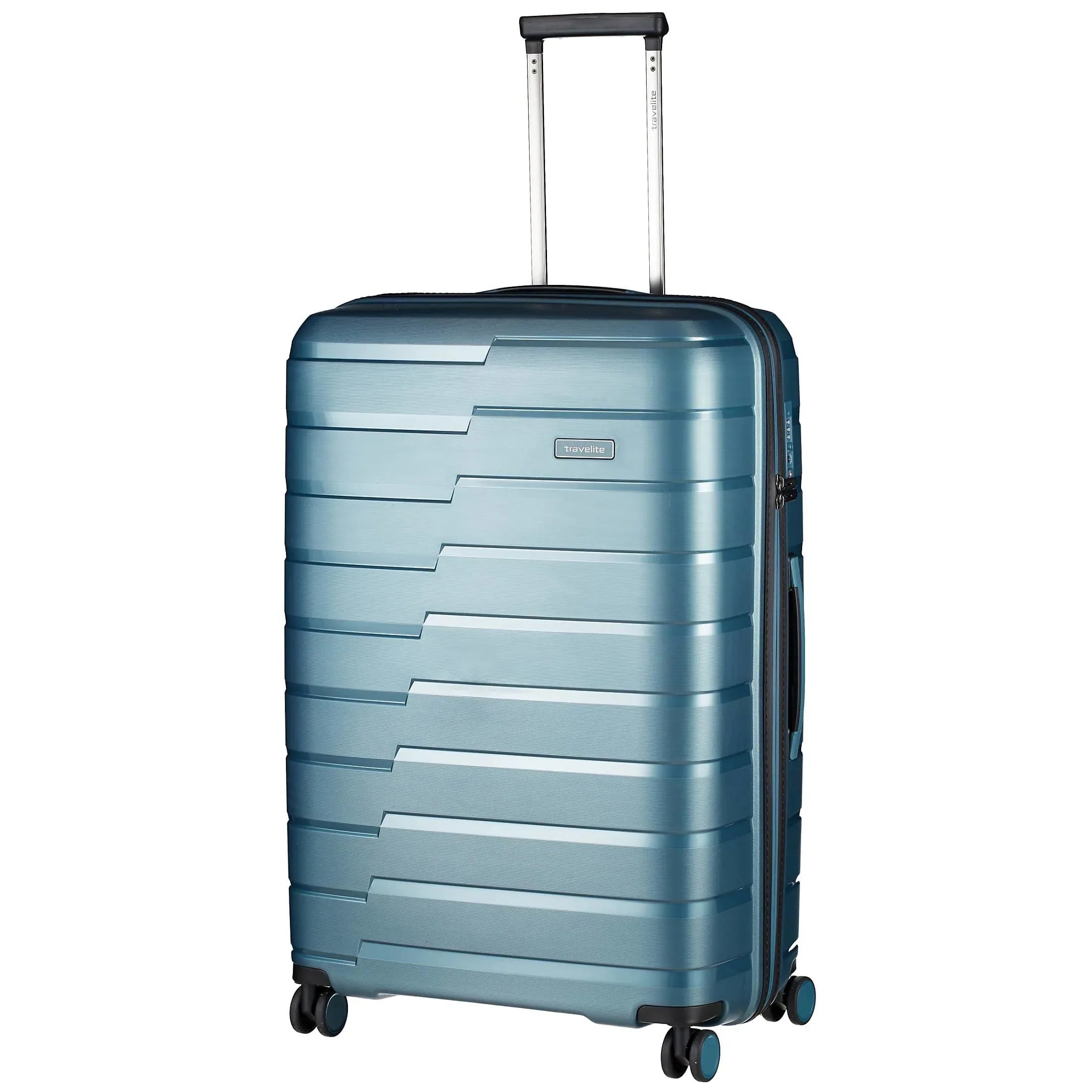 Travelite Air Base 4-Rollen Trolley 67 cm - eisblau