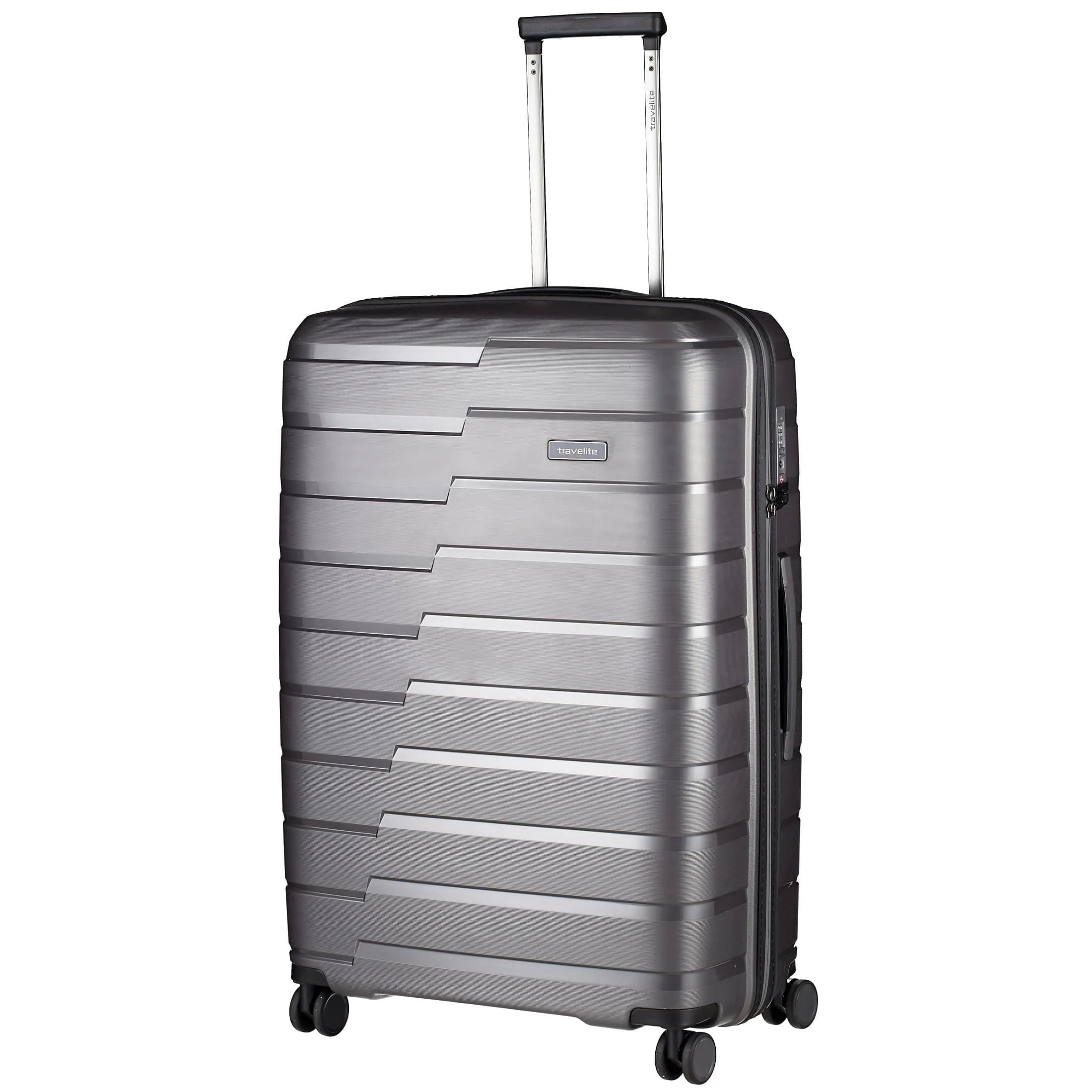 Travelite Air Base 4-Rollen Trolley 67 cm - eisblau