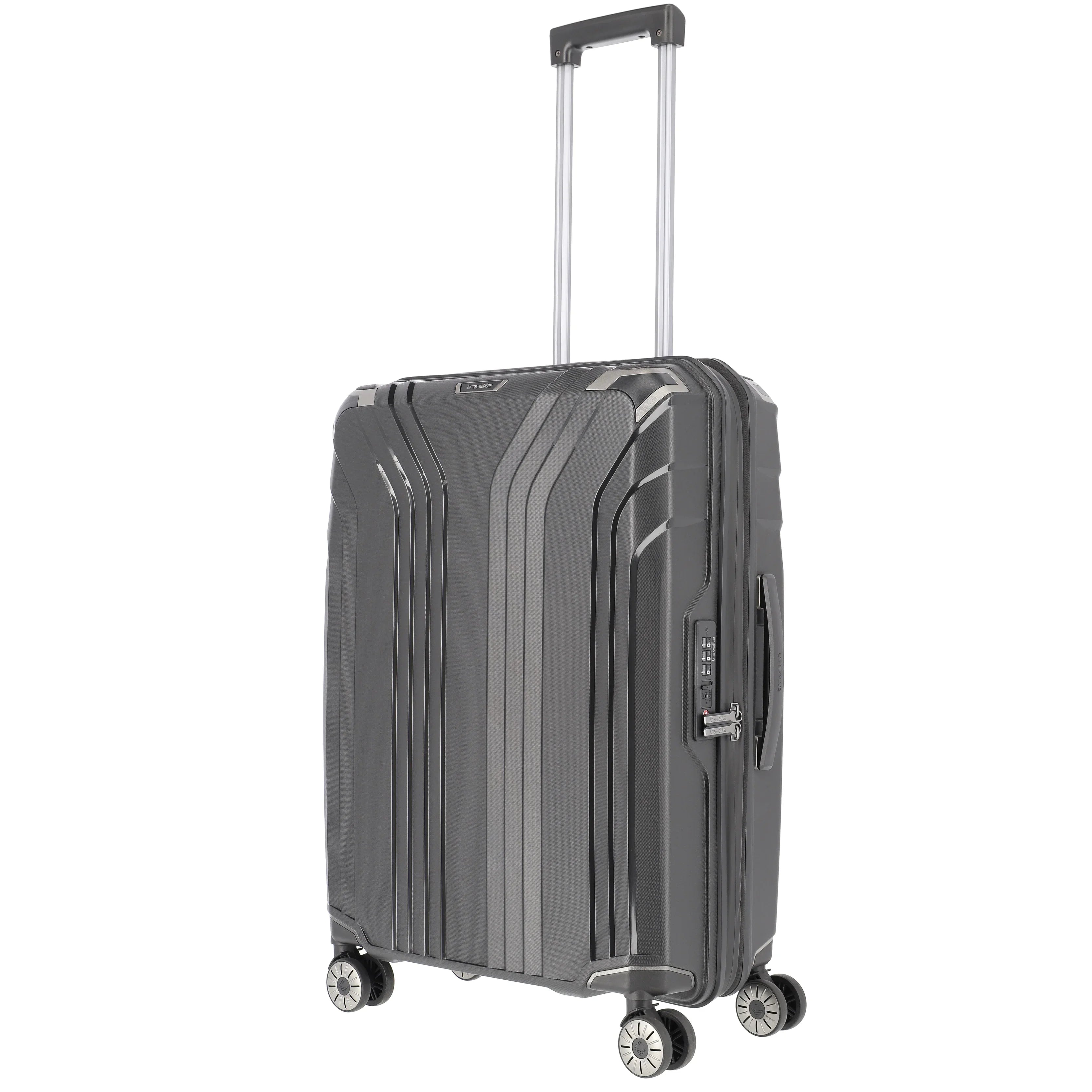 Travelite Elvaa 4-Rollen Trolley 66 cm - Schwarz