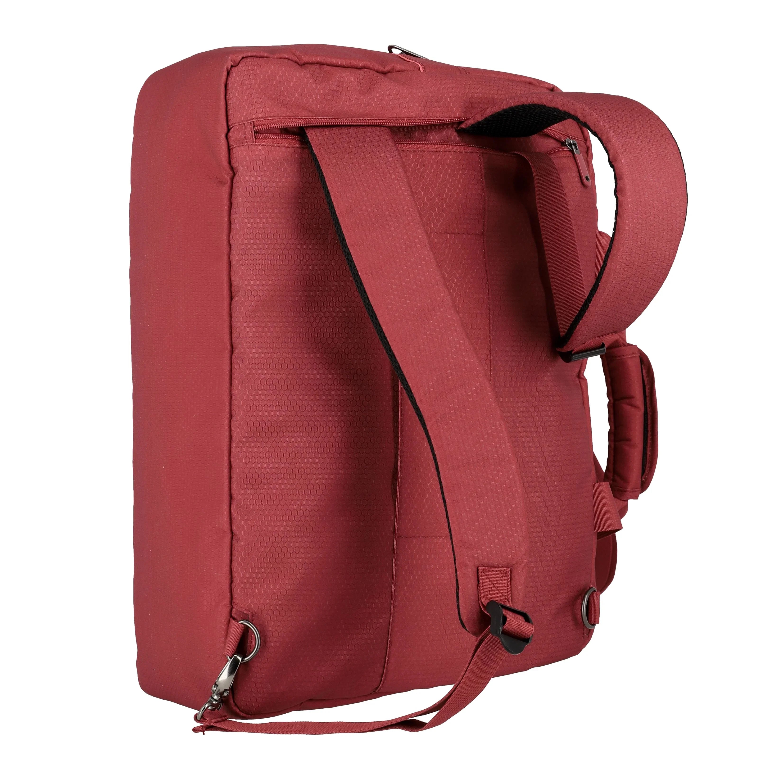 Travelite Skaii Weekender 49 cm Farbe peach - Rucksackfunktion - von hinten